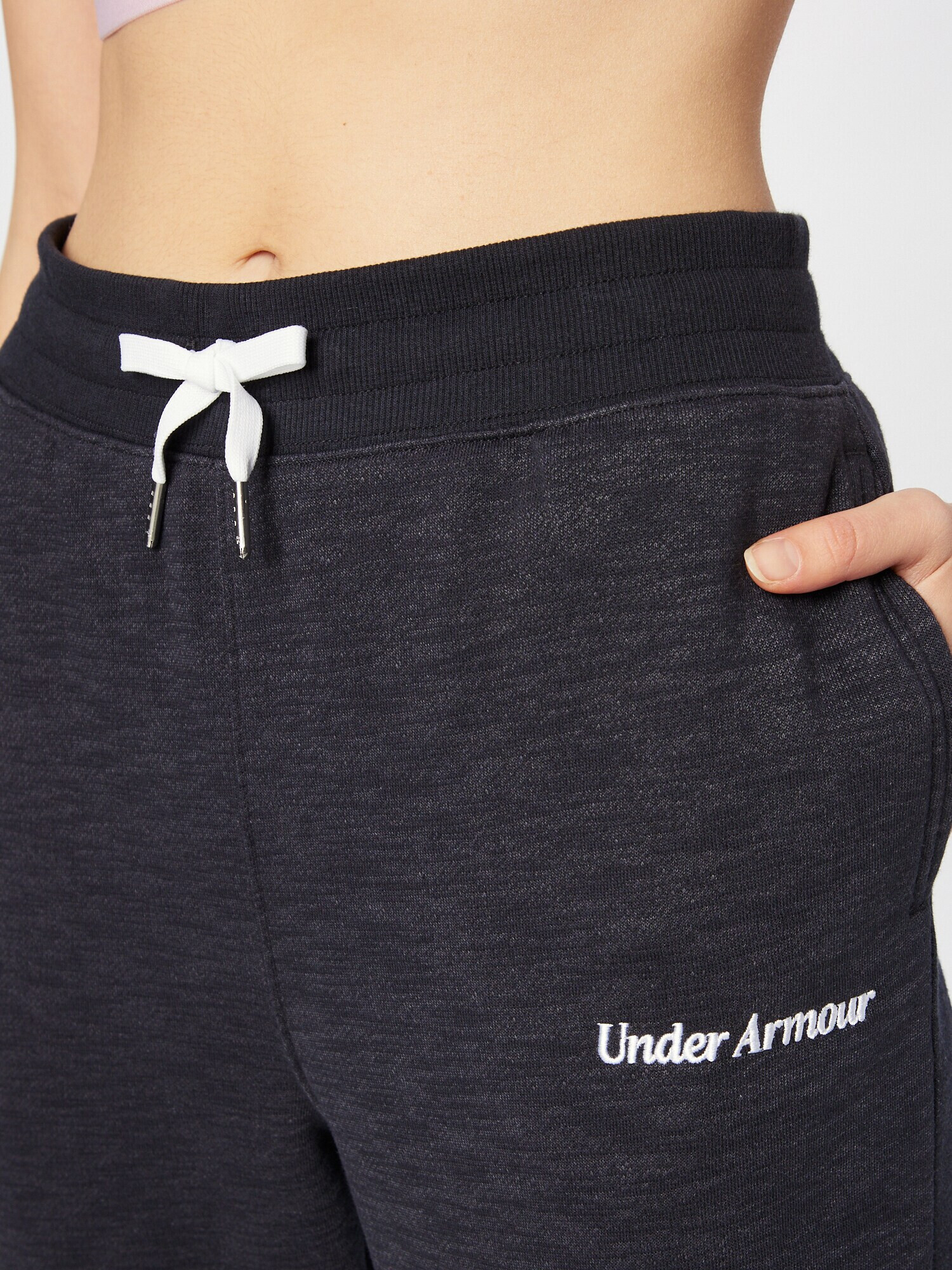 UNDER ARMOUR Pantaloni sport negru amestecat / alb - Pled.ro