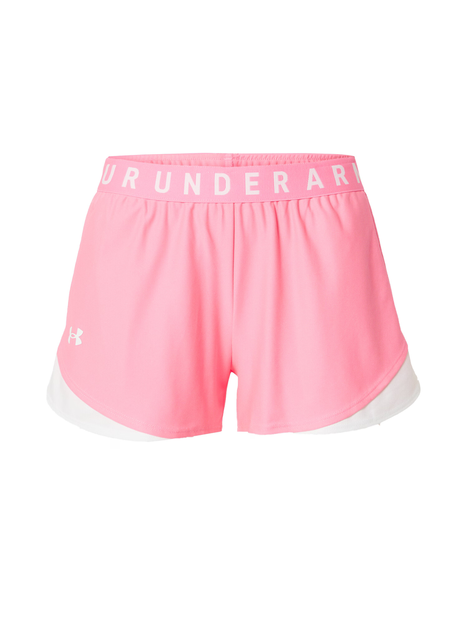 UNDER ARMOUR Pantaloni sport 'Play Up 3.0' roz eozină / alb - Pled.ro