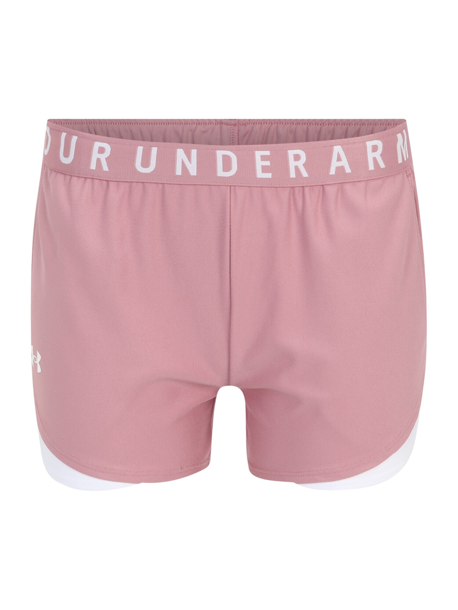 UNDER ARMOUR Pantaloni sport 'Play Up 3.0' roz pal / alb - Pled.ro