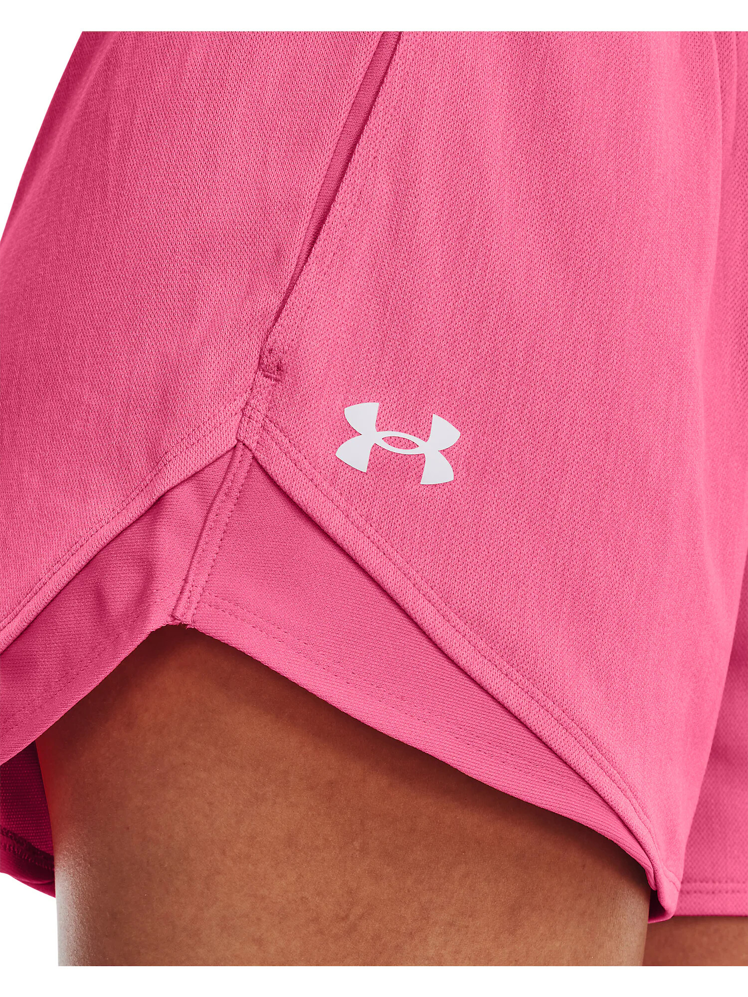 UNDER ARMOUR Pantaloni sport 'Play Up' roz / alb - Pled.ro