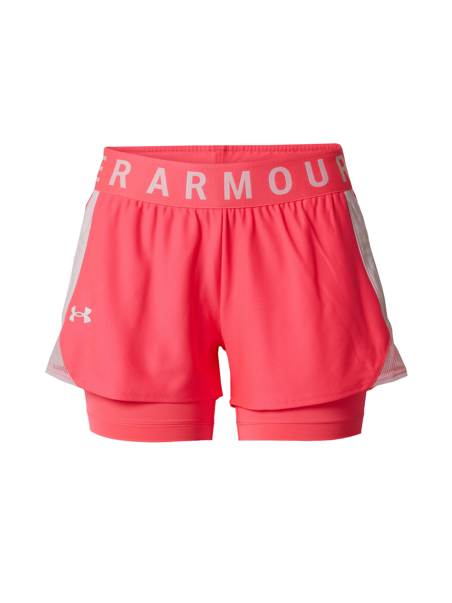 UNDER ARMOUR Pantaloni sport 'Play Up' roz / alb - Pled.ro