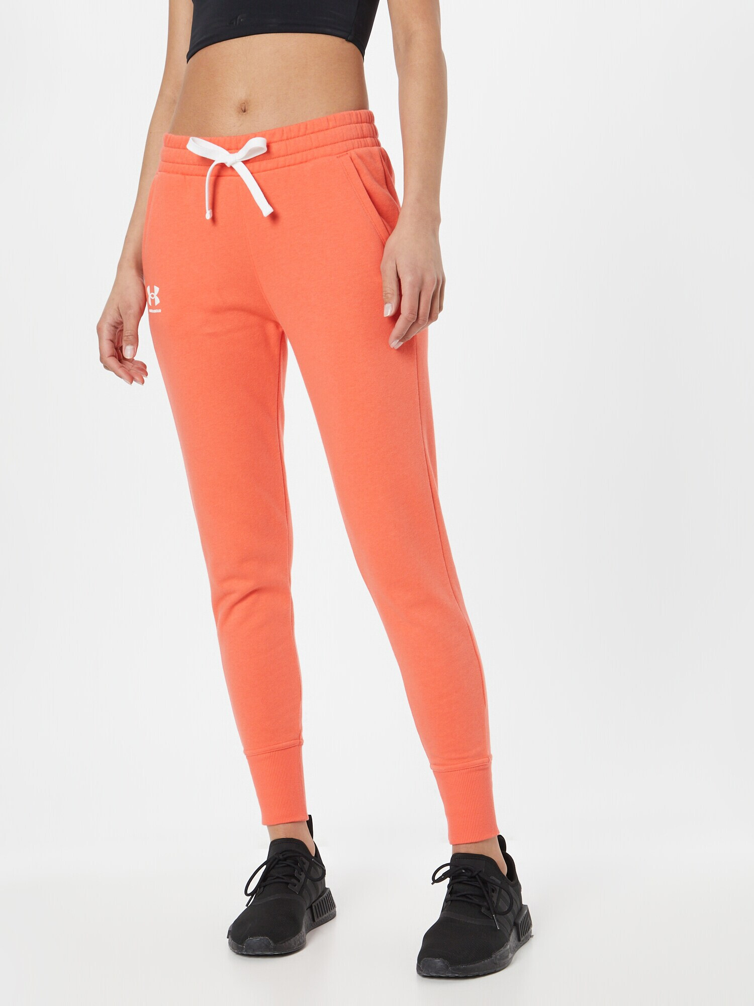 UNDER ARMOUR Pantaloni sport portocaliu / alb - Pled.ro