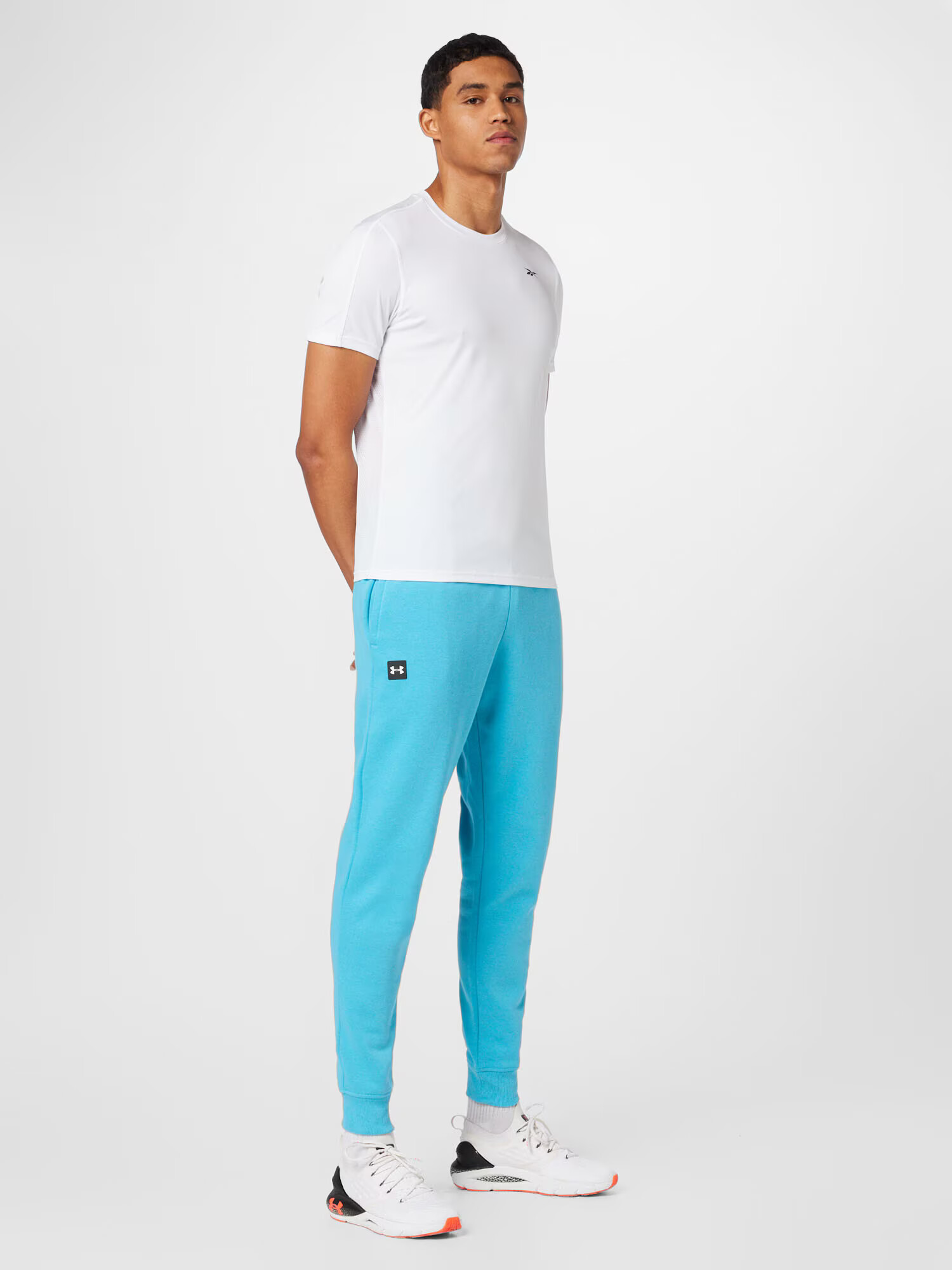 UNDER ARMOUR Pantaloni sport 'Rival' albastru / bleumarin / alb - Pled.ro