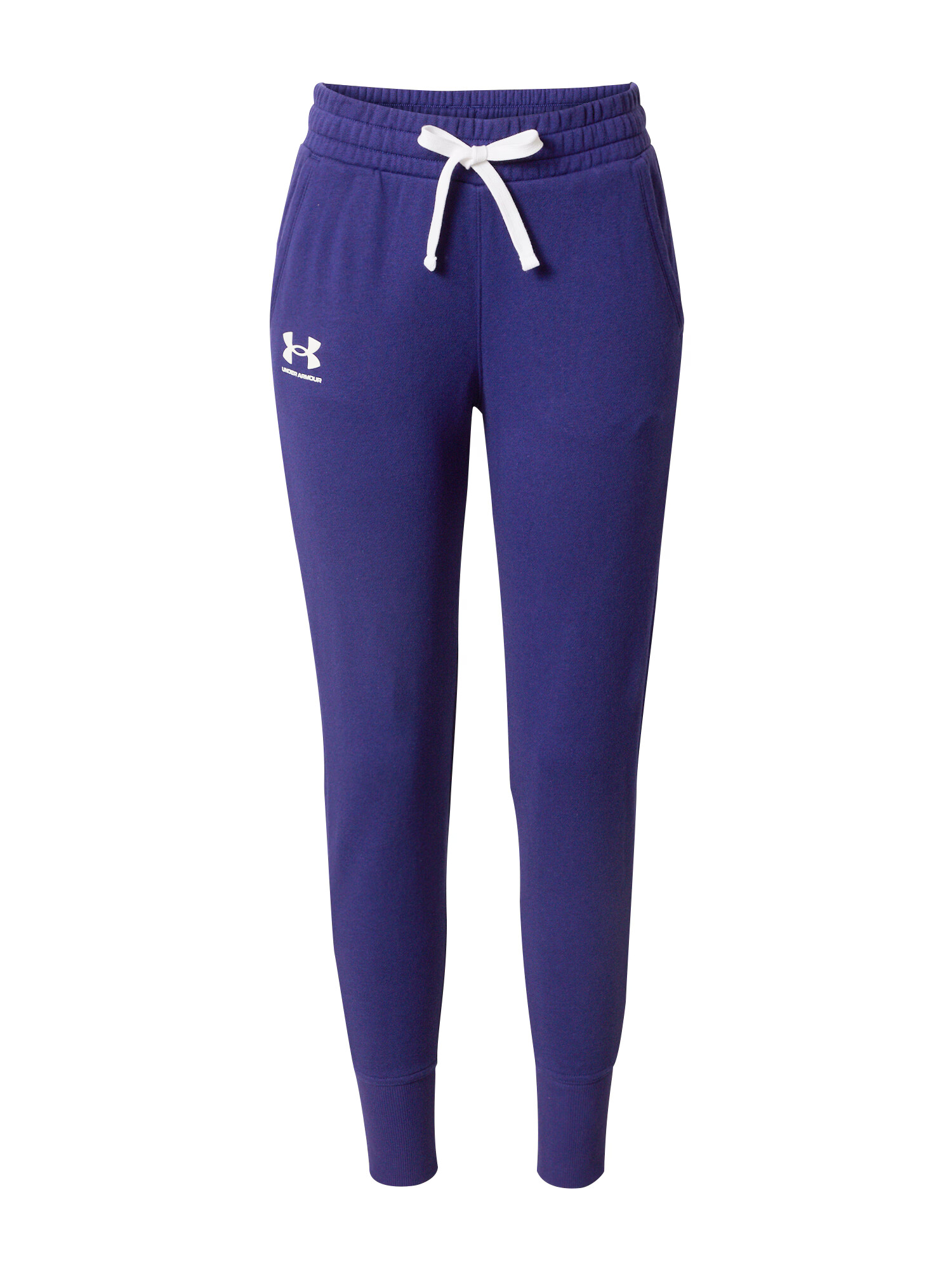 UNDER ARMOUR Pantaloni sport 'Rival' bleumarin / alb - Pled.ro