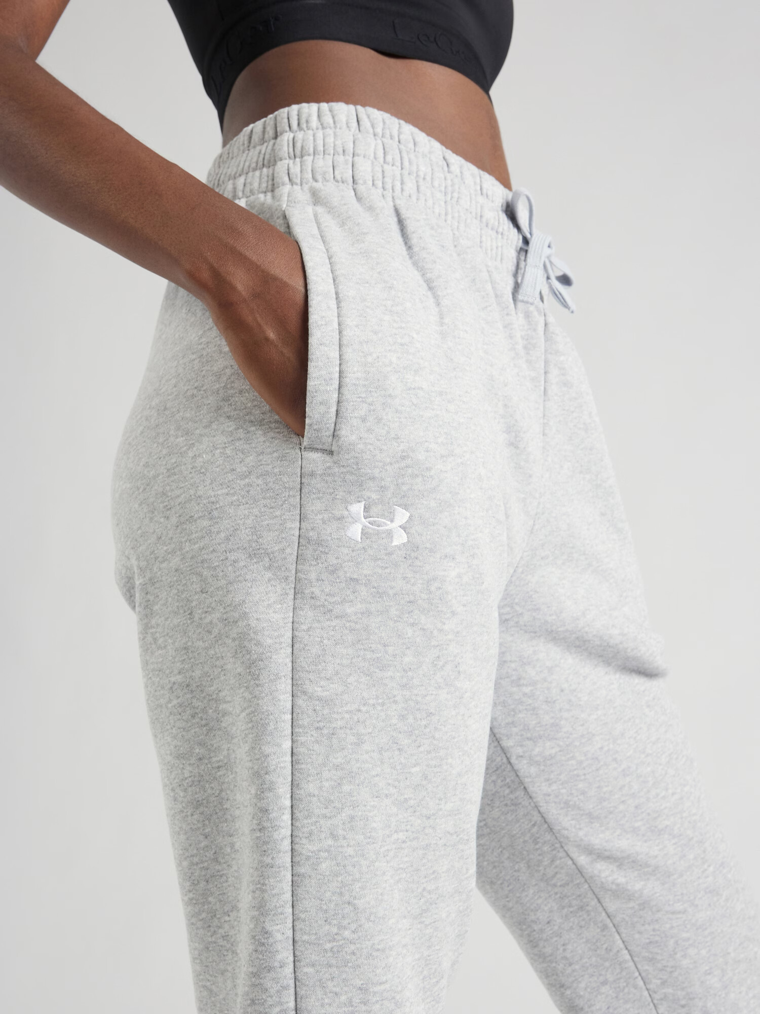 UNDER ARMOUR Pantaloni sport 'Rival' gri / alb - Pled.ro