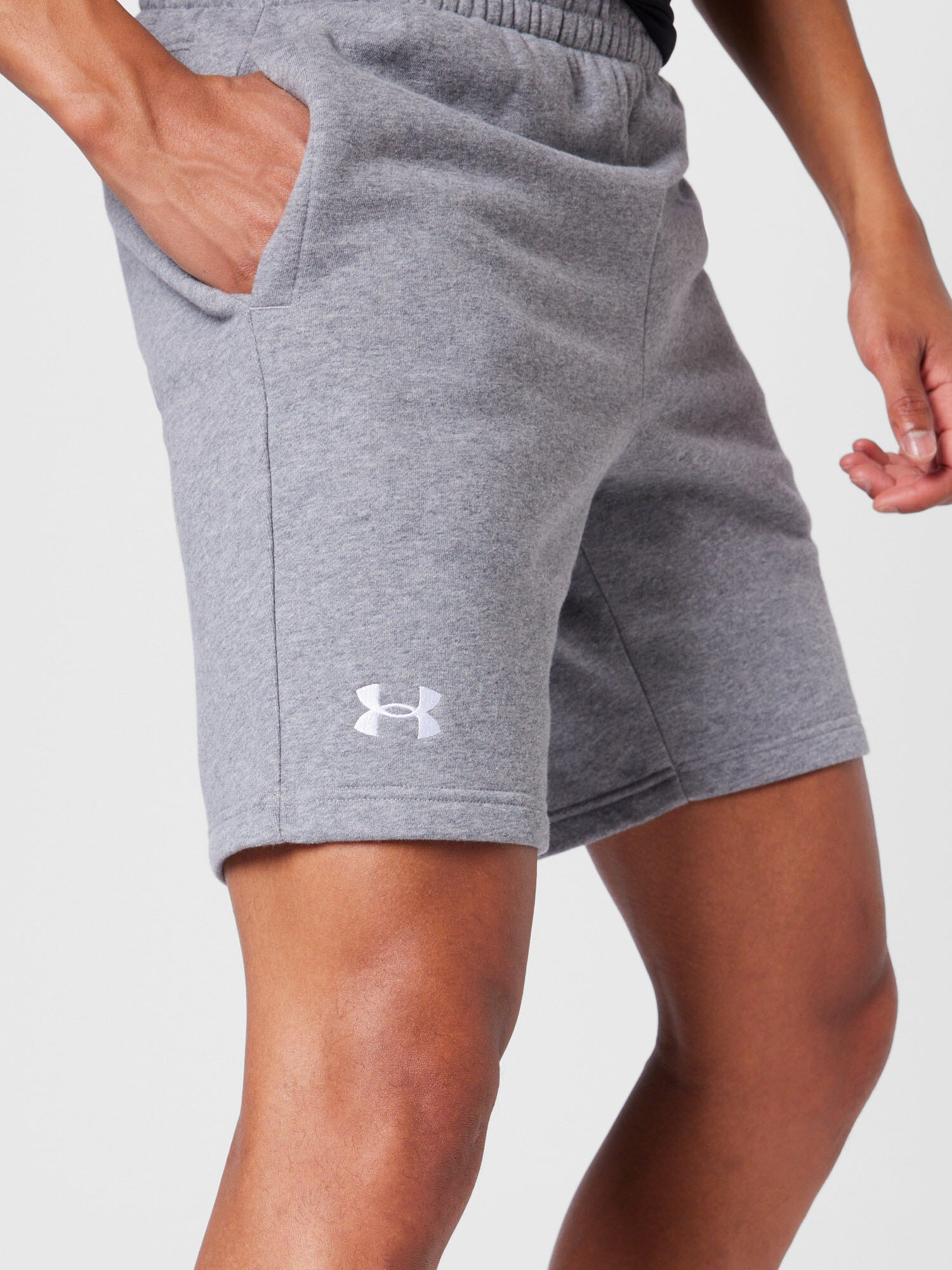 UNDER ARMOUR Pantaloni sport gri amestecat / alb - Pled.ro