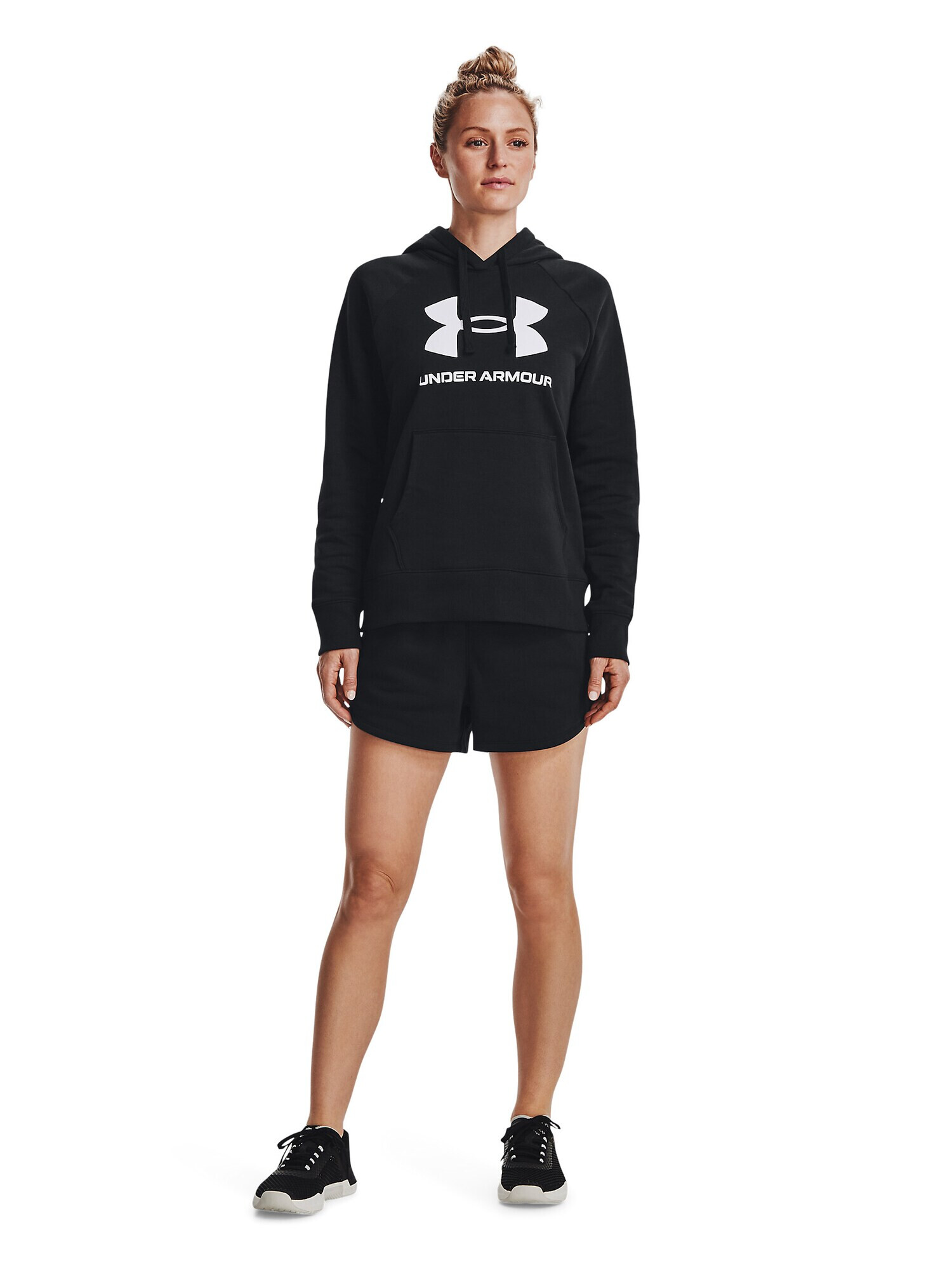 UNDER ARMOUR Pantaloni sport 'Rival' negru / alb - Pled.ro