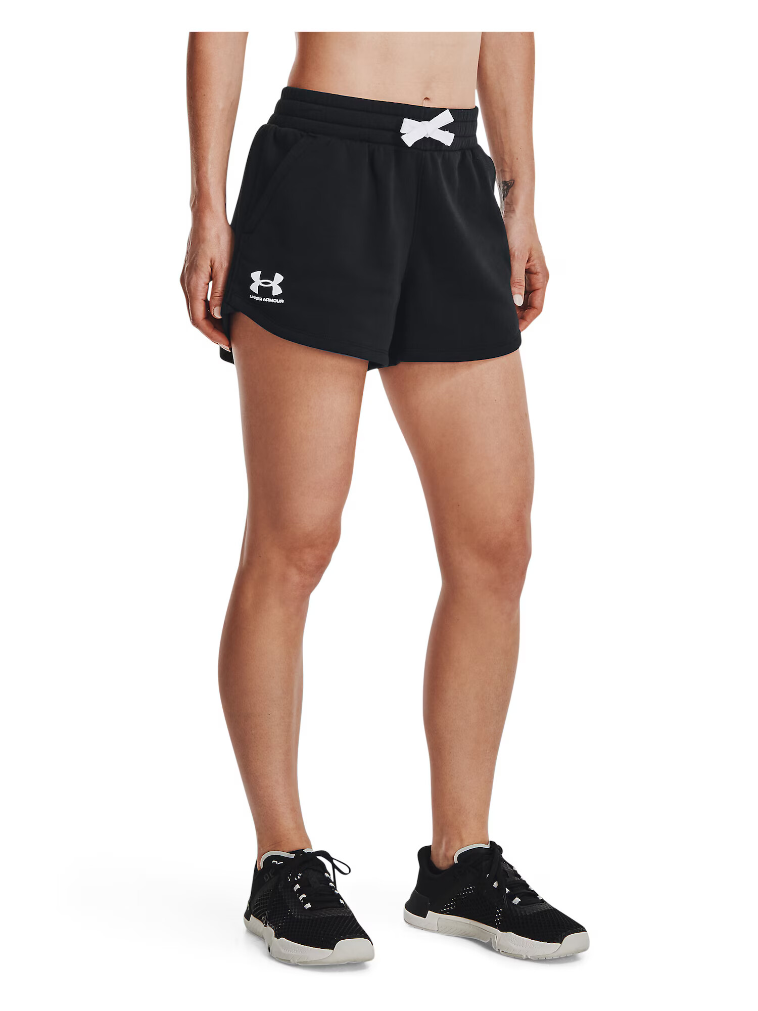 UNDER ARMOUR Pantaloni sport 'Rival' negru / alb - Pled.ro