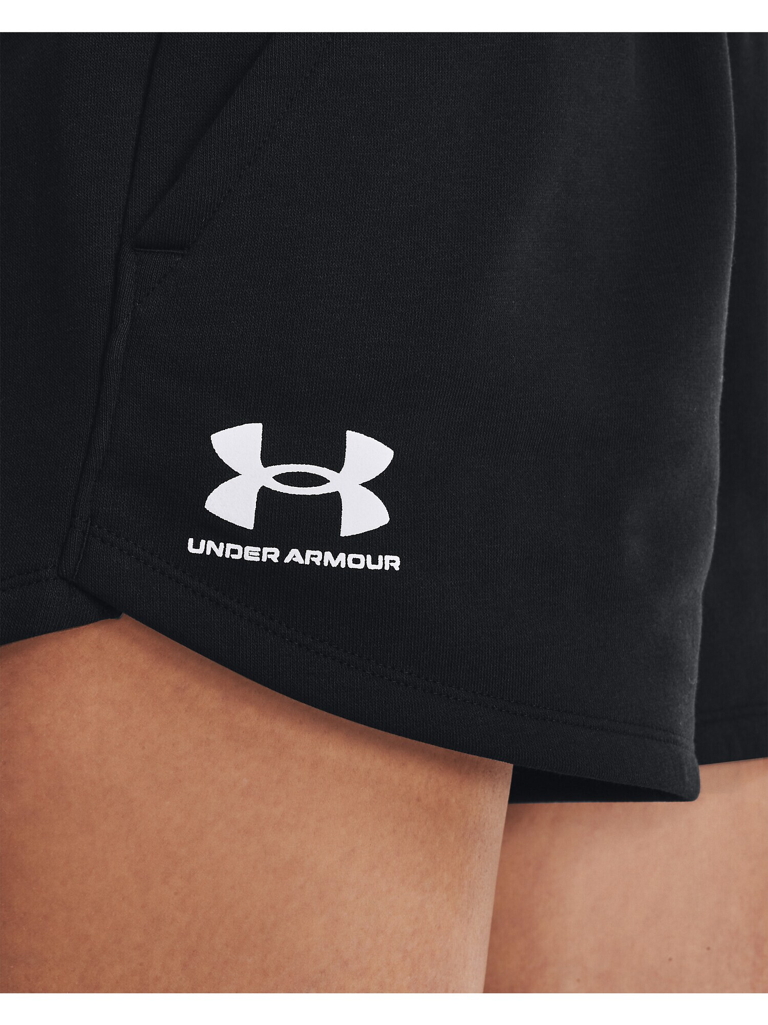 UNDER ARMOUR Pantaloni sport 'Rival' negru / alb - Pled.ro