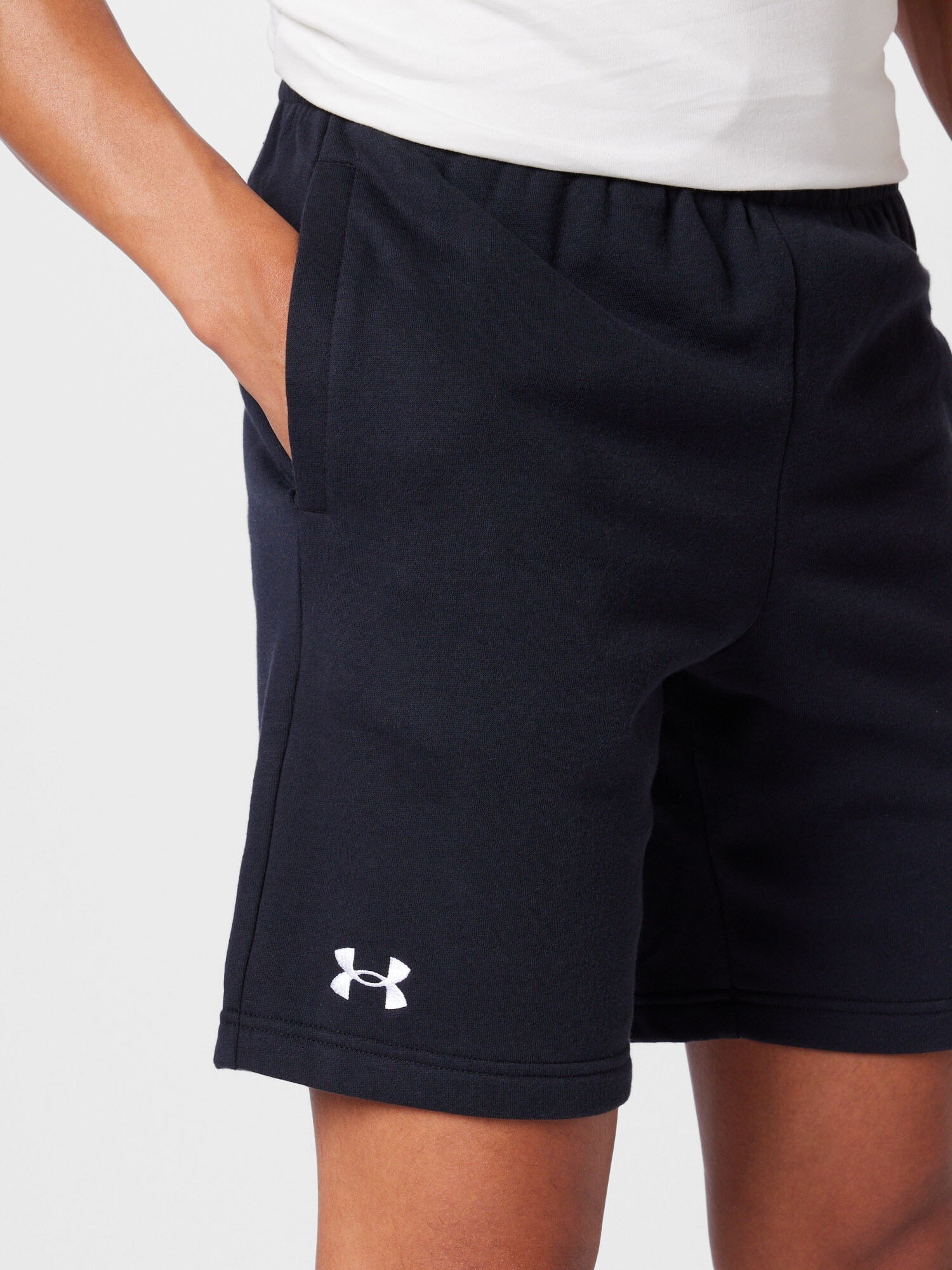 UNDER ARMOUR Pantaloni sport negru / alb - Pled.ro