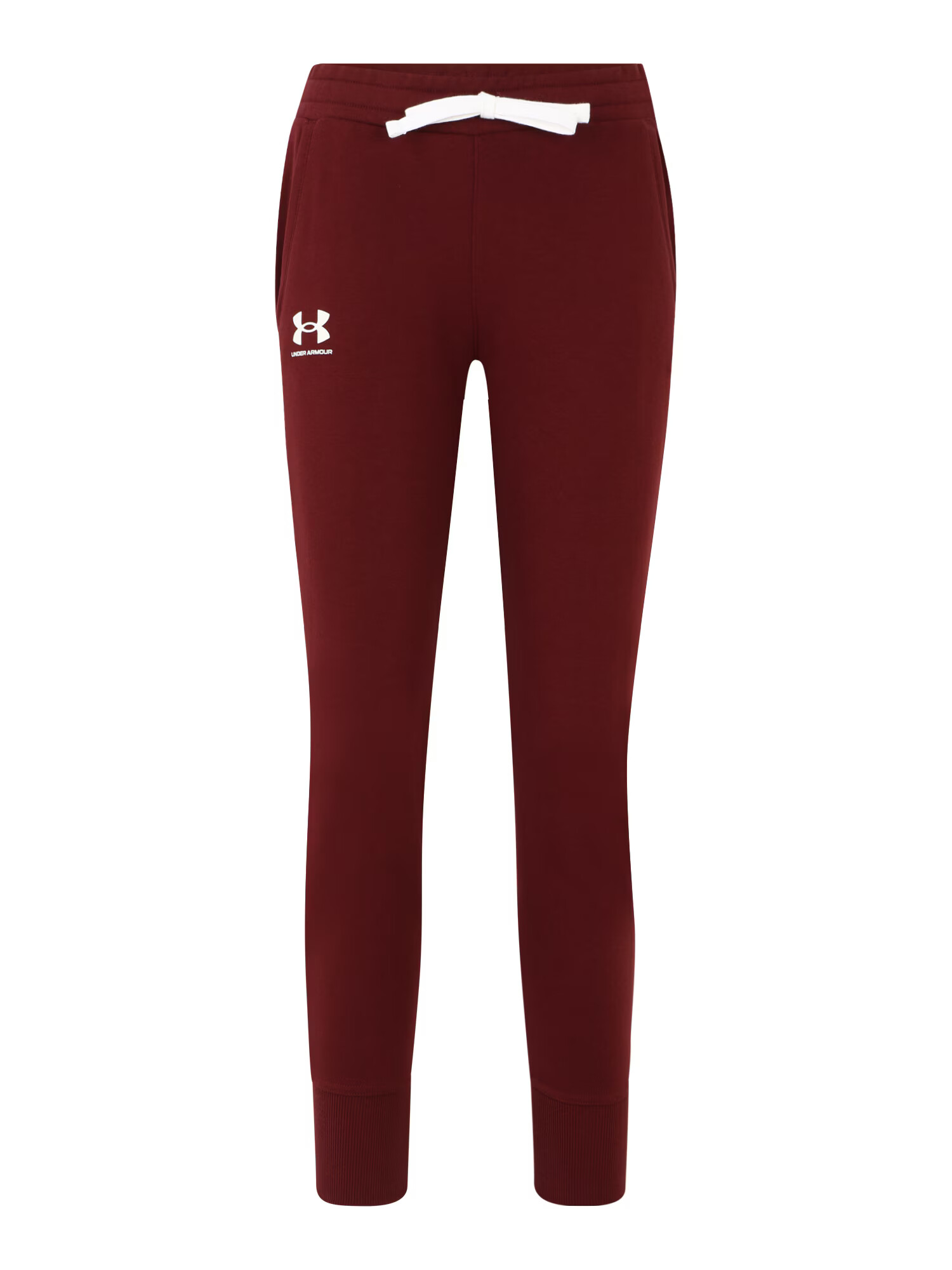 UNDER ARMOUR Pantaloni sport 'Rival' roșu carmin / alb - Pled.ro