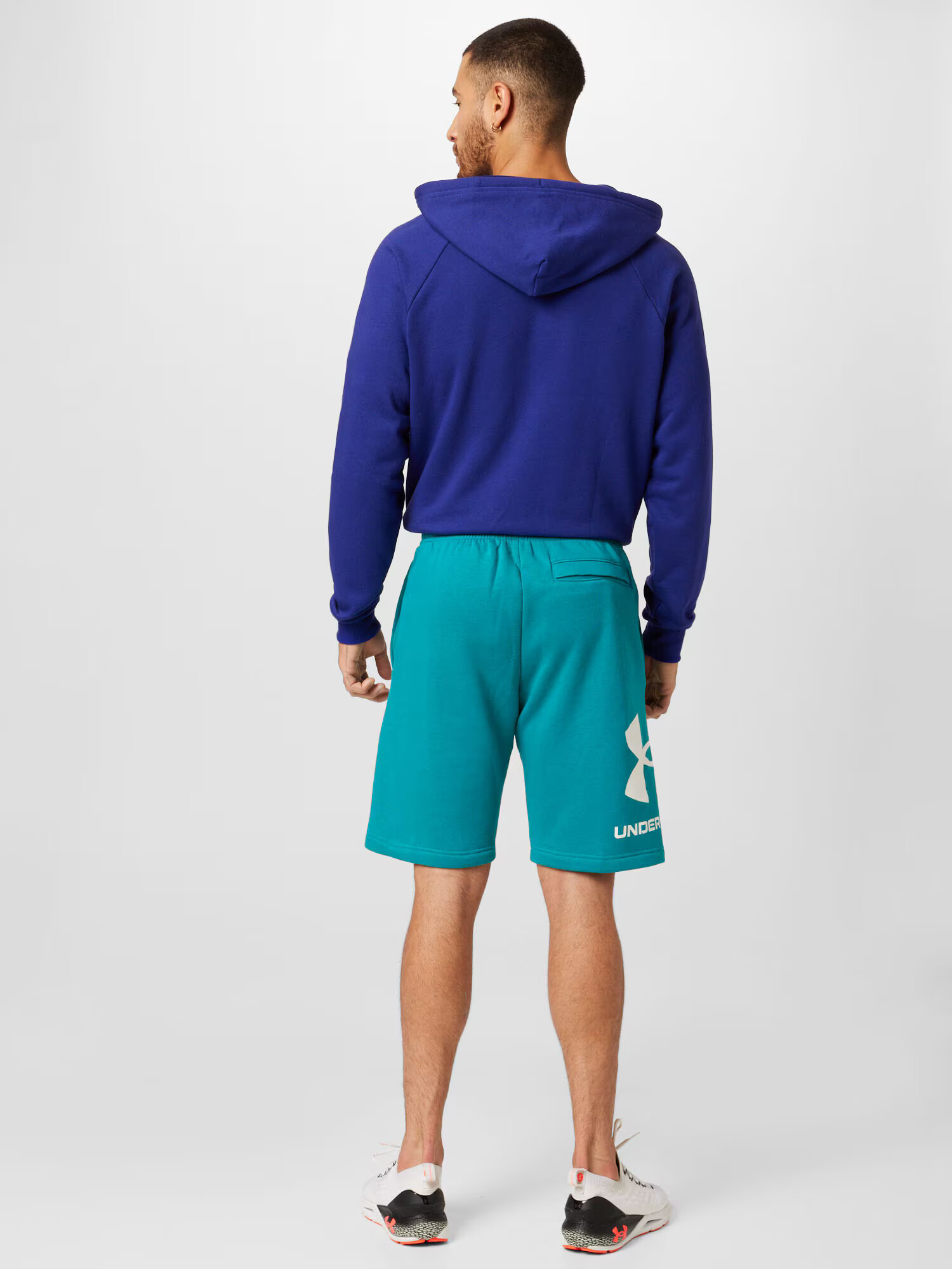 UNDER ARMOUR Pantaloni sport 'Rival' turcoaz / alb - Pled.ro