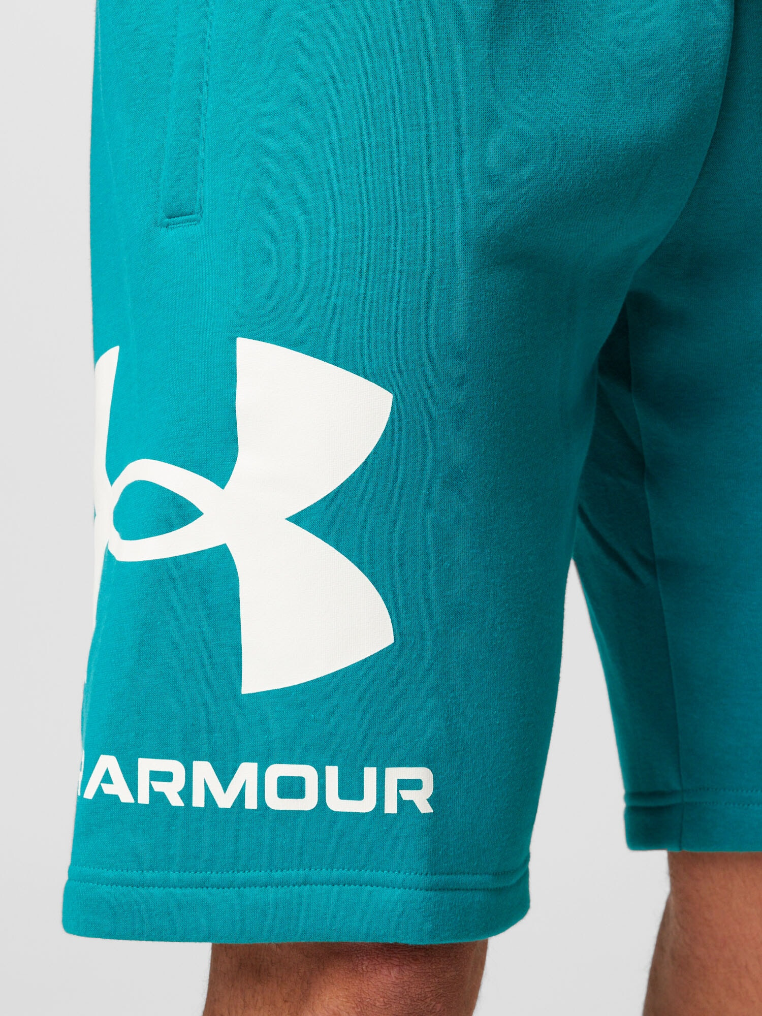 UNDER ARMOUR Pantaloni sport 'Rival' turcoaz / alb - Pled.ro