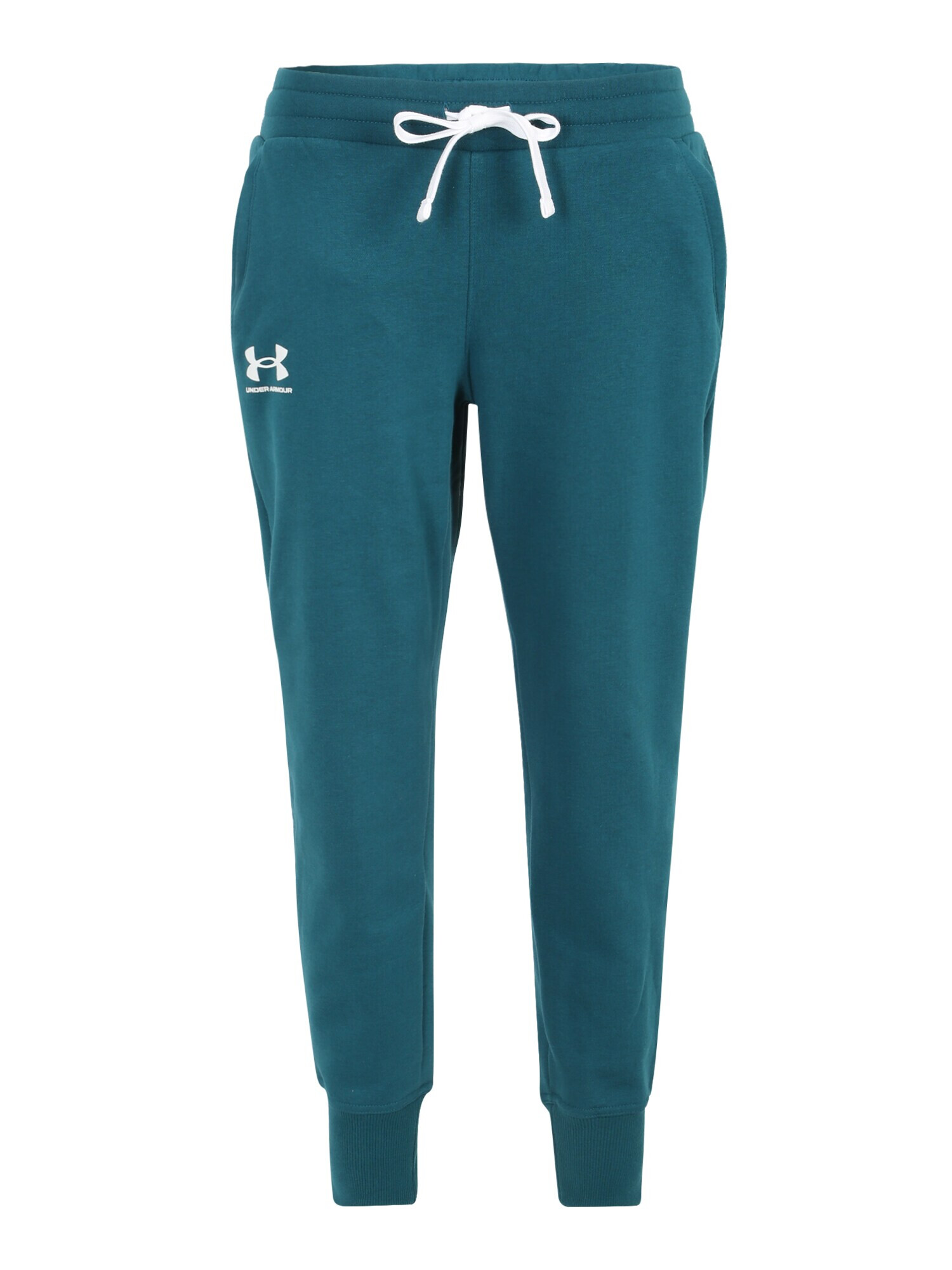 UNDER ARMOUR Pantaloni sport 'Rival' verde jad / alb - Pled.ro