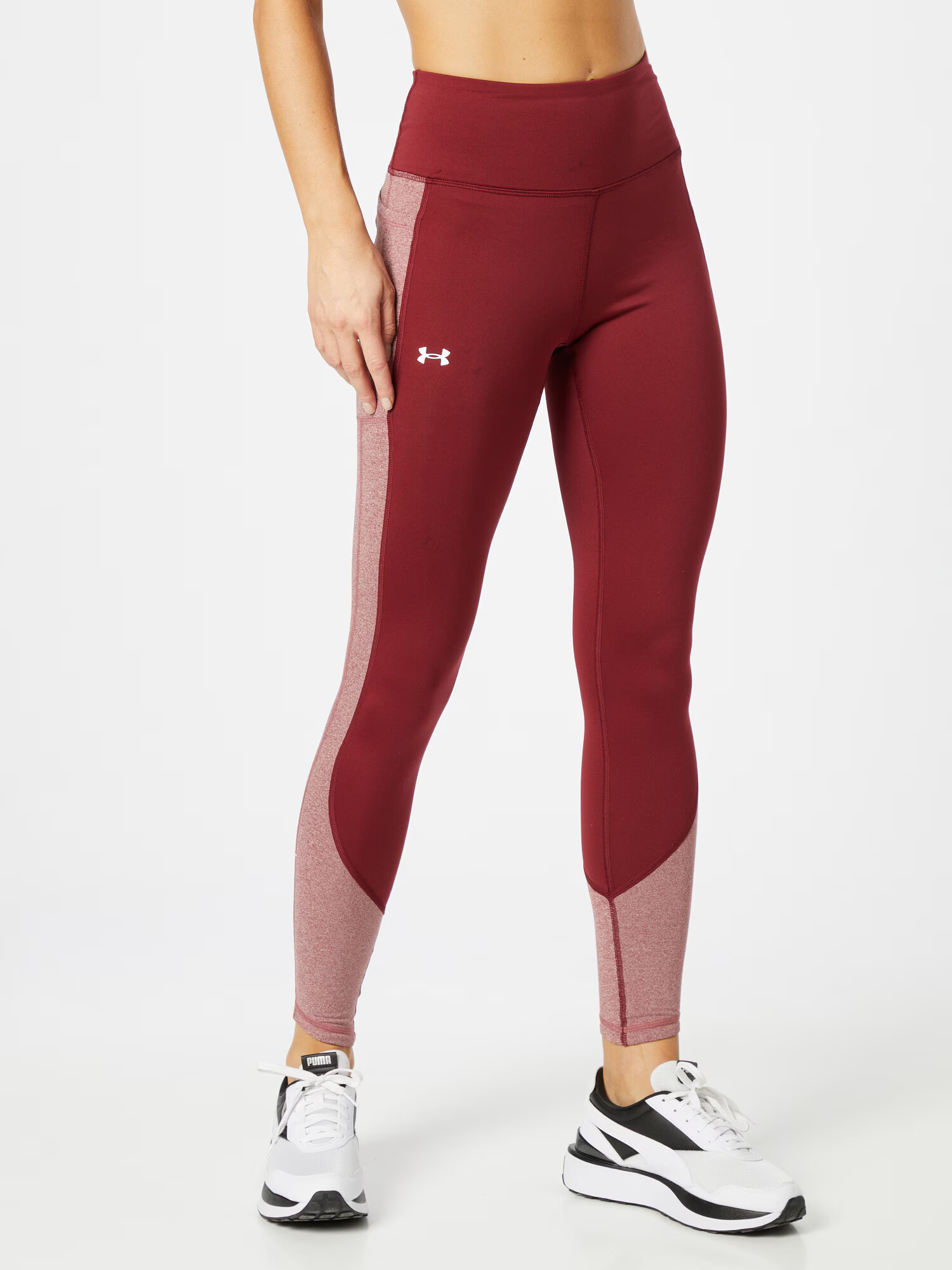 UNDER ARMOUR Pantaloni sport roşu închis / roșu amestecat / alb - Pled.ro