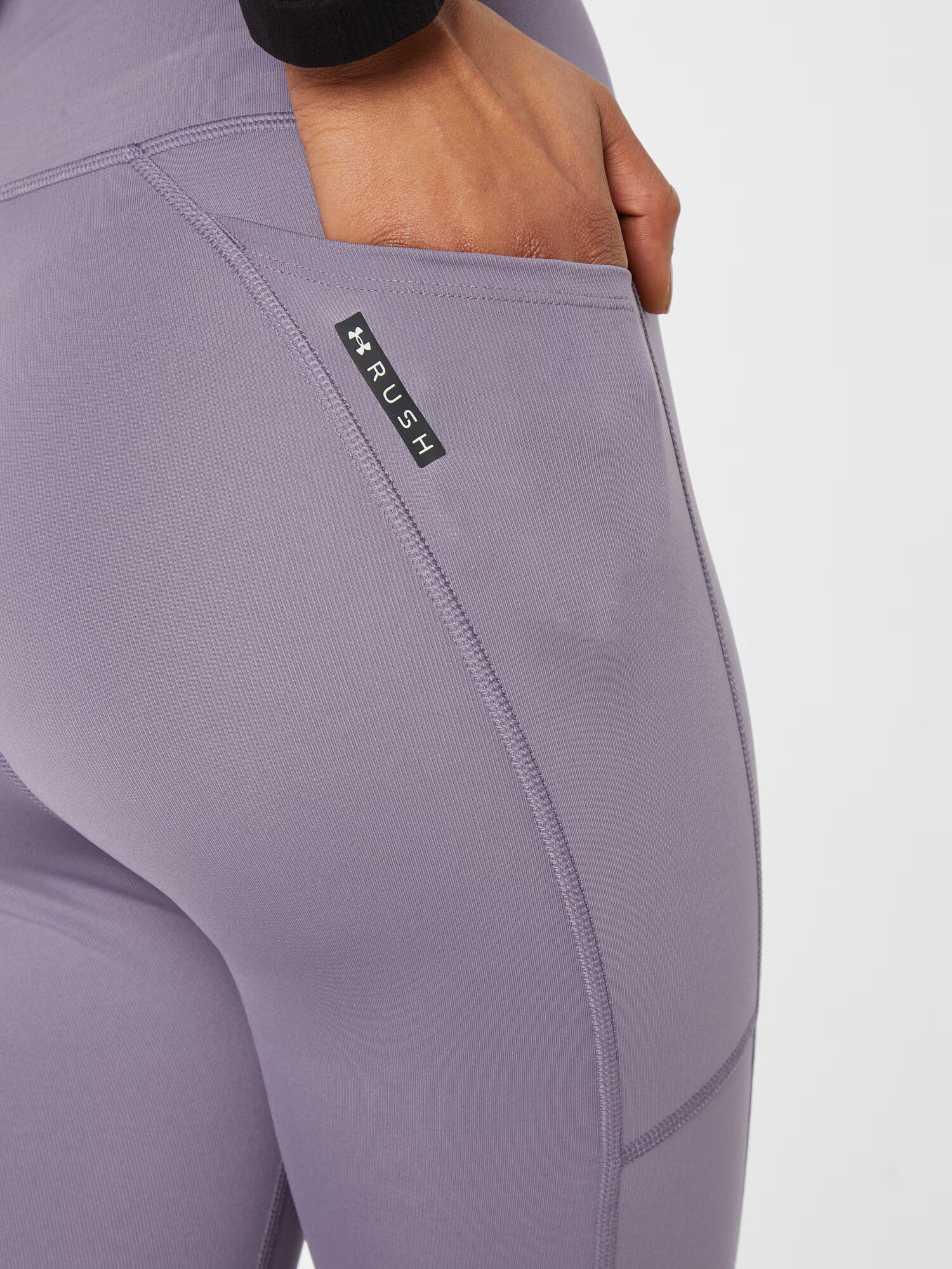 UNDER ARMOUR Pantaloni sport 'Rush' gri închis / mov lavandă - Pled.ro