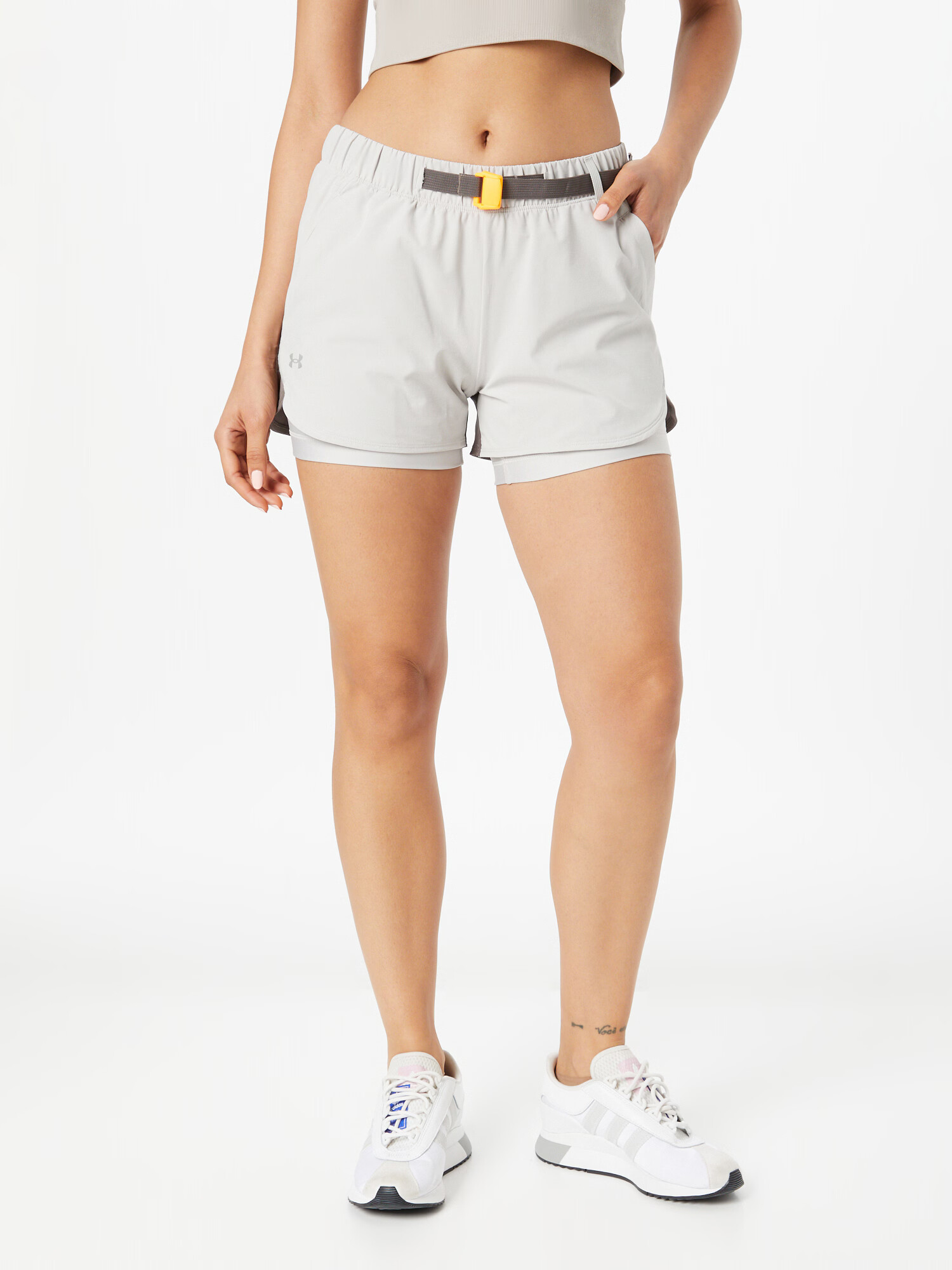 UNDER ARMOUR Pantaloni sport 'Terrain' galben / gri / gri închis - Pled.ro