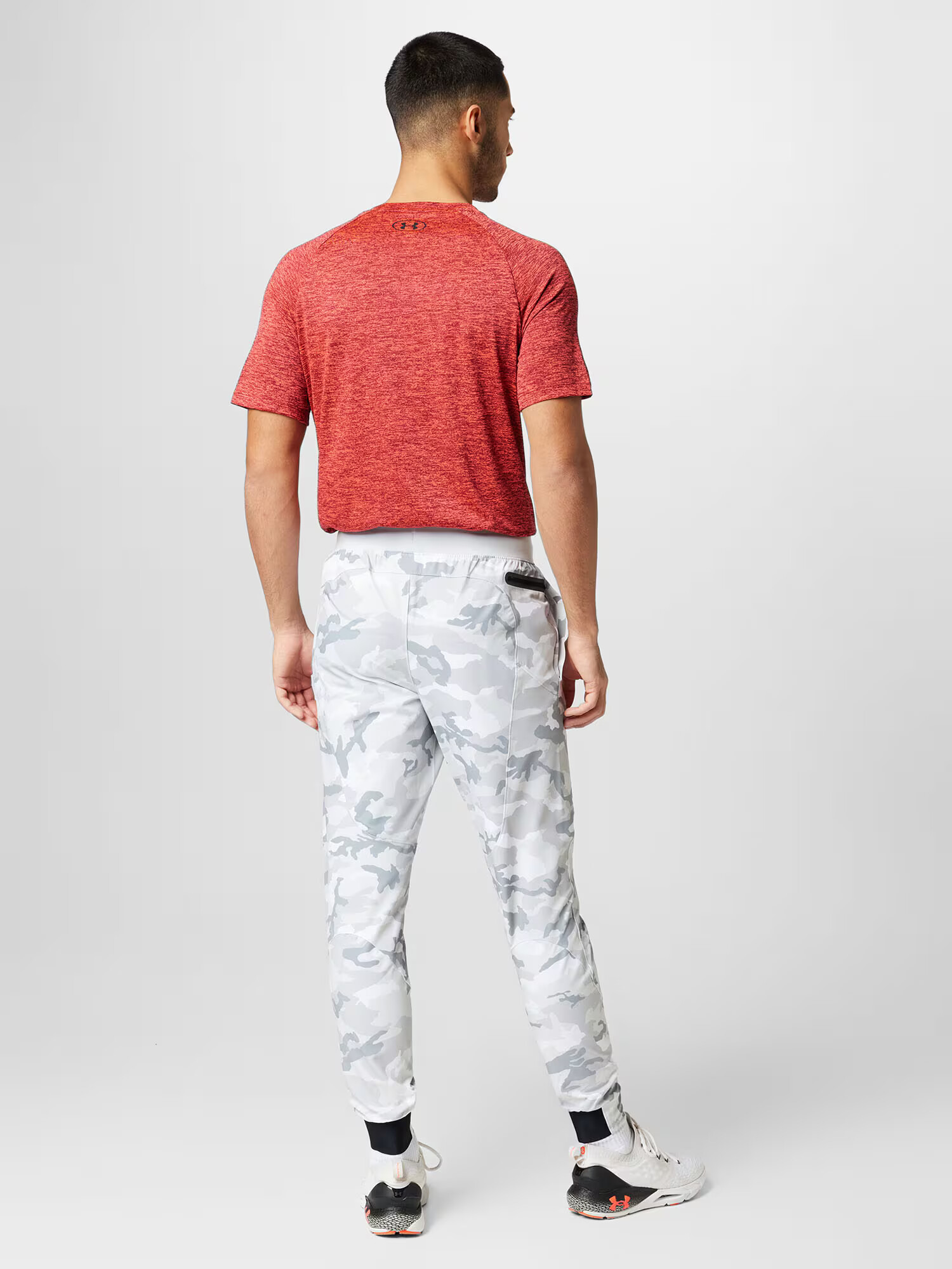 UNDER ARMOUR Pantaloni sport 'UNSTOPPABLE' gri / gri deschis / alb - Pled.ro