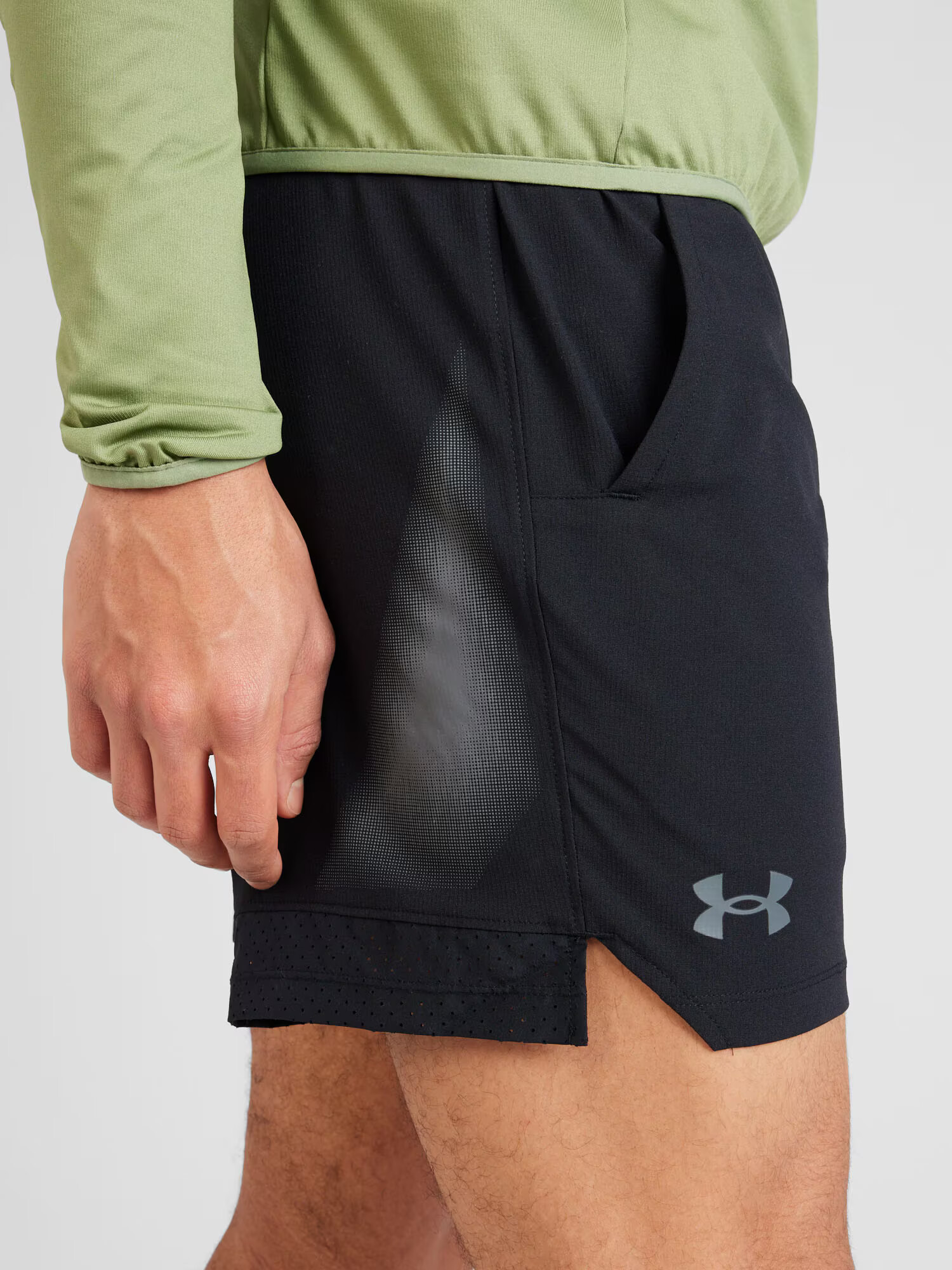 UNDER ARMOUR Pantaloni sport 'Vanish' gri argintiu / negru - Pled.ro