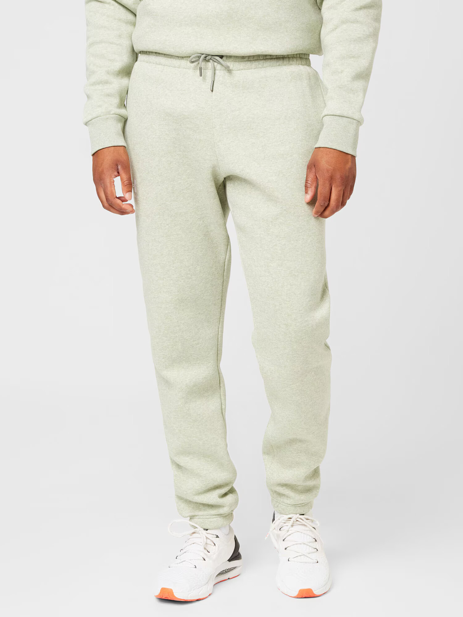 UNDER ARMOUR Pantaloni sport 'Essential' verde mentă / alb - Pled.ro