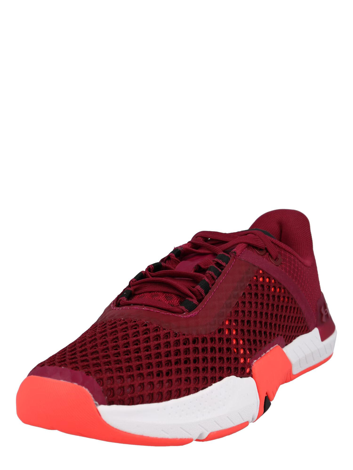 UNDER ARMOUR Pantofi sport 'TriBase Reign 4' portocaliu neon / roșu burgundy / alb - Pled.ro