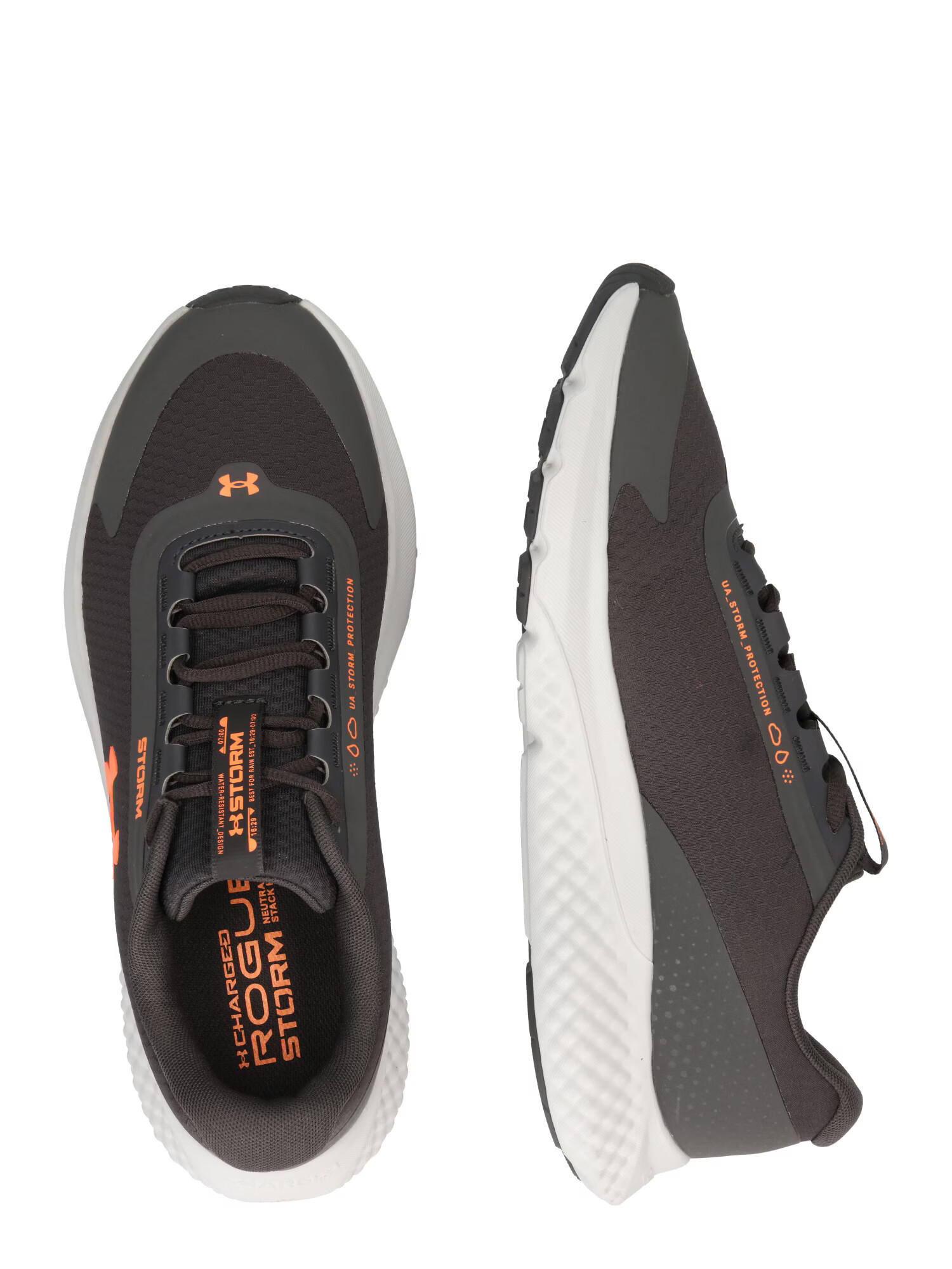 UNDER ARMOUR Sneaker de alergat 'Rogue 3 Storm' gri metalic / portocaliu - Pled.ro