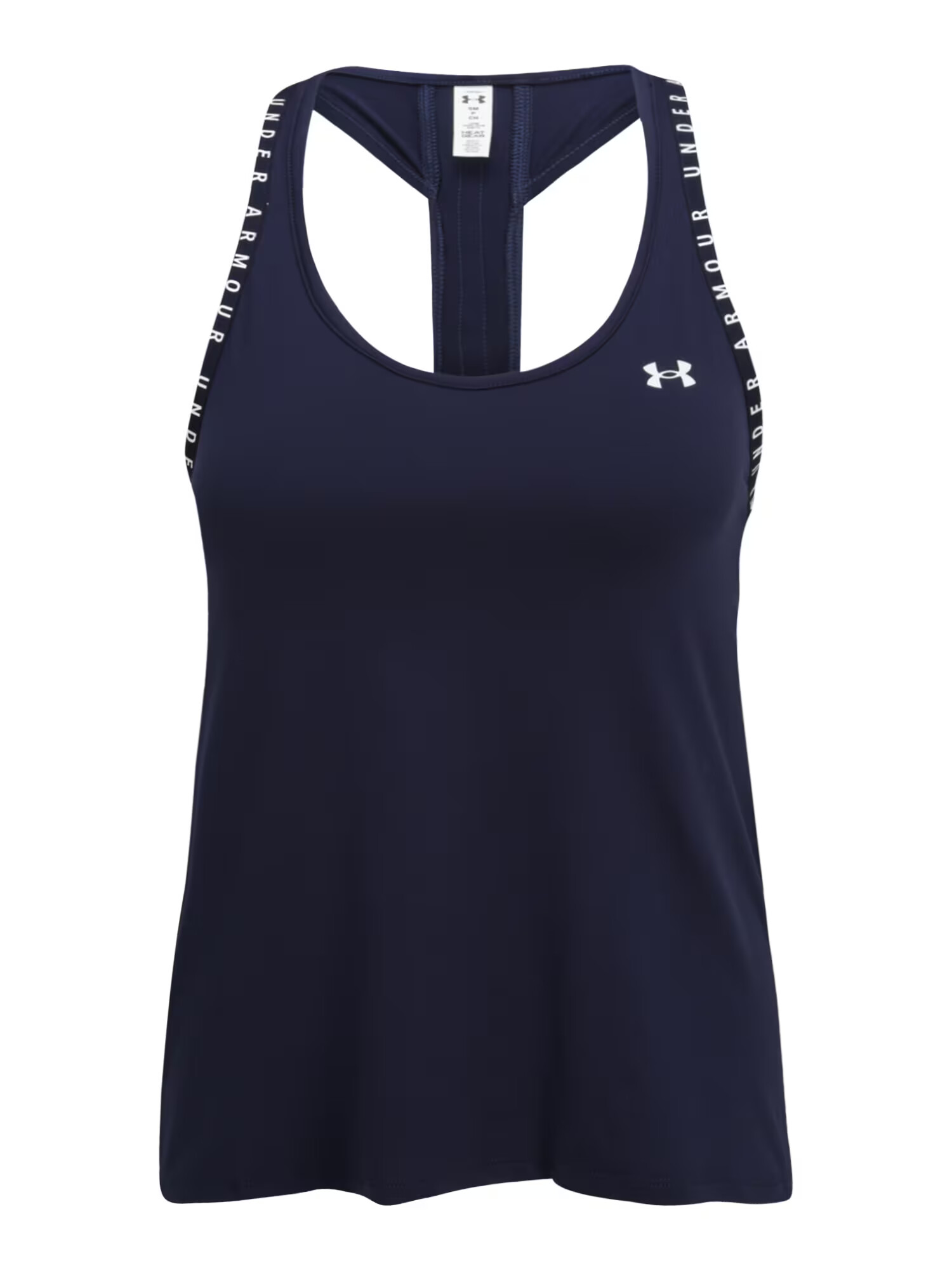 UNDER ARMOUR Sport top 'Knockout' bleumarin / alb - Pled.ro