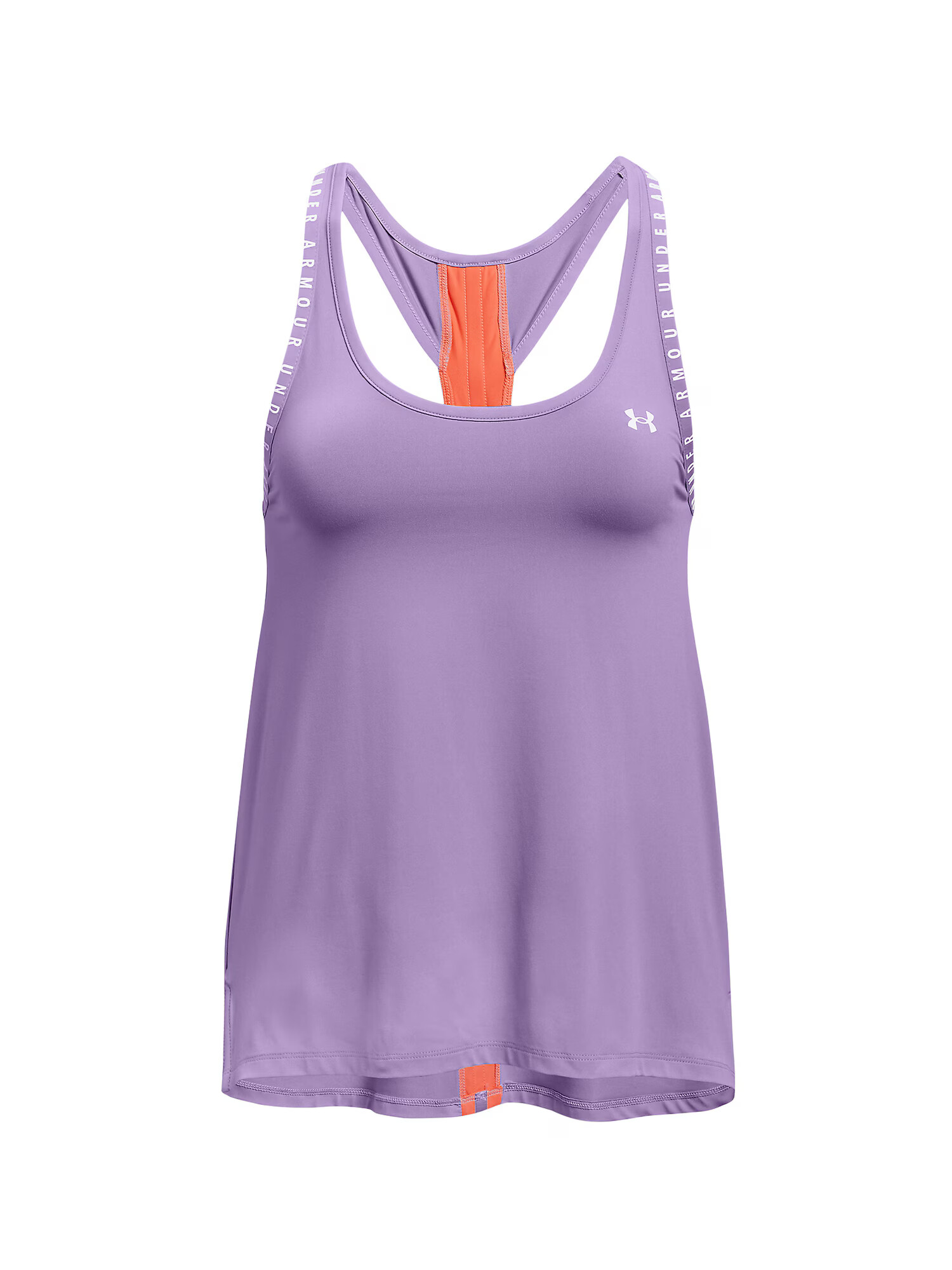 UNDER ARMOUR Sport top 'Knockout' mov lavandă / portocaliu / alb - Pled.ro