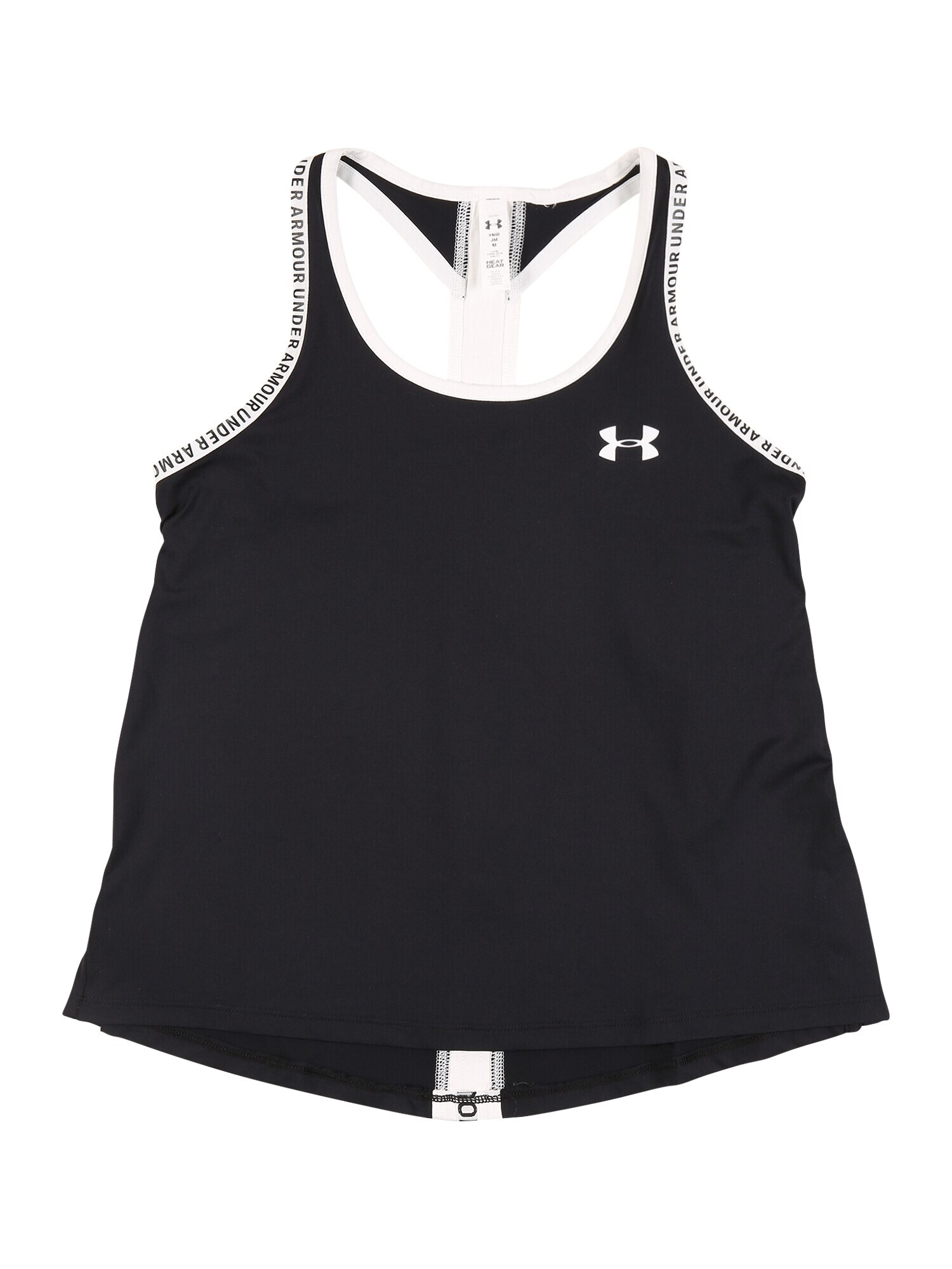 UNDER ARMOUR Sport top 'Knockout' negru / alb - Pled.ro