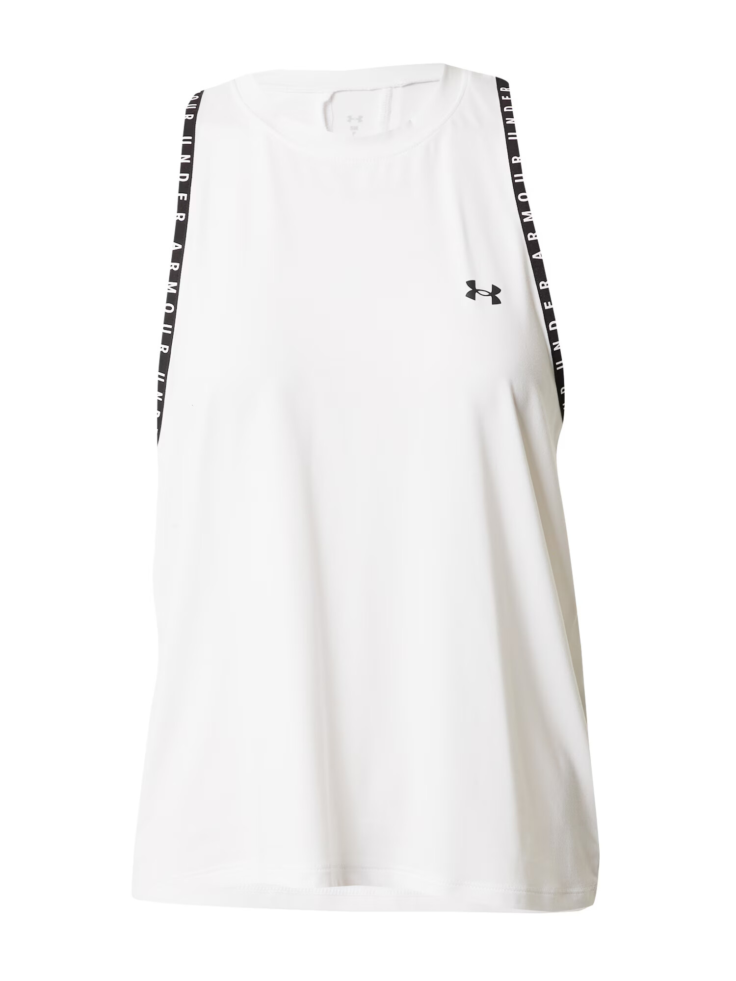 UNDER ARMOUR Sport top 'Knockout' negru / alb - Pled.ro