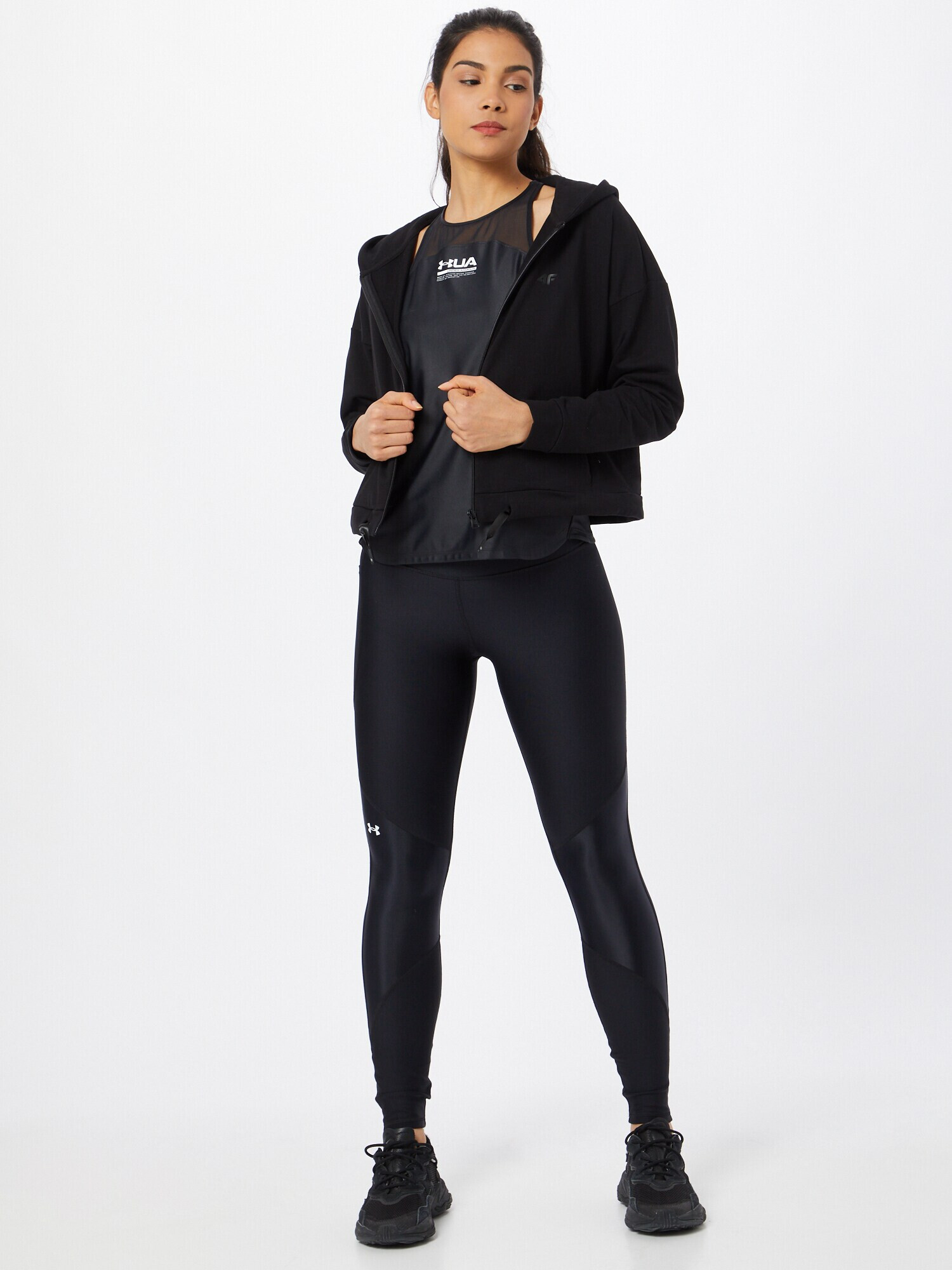 UNDER ARMOUR Sport top negru / alb - Pled.ro