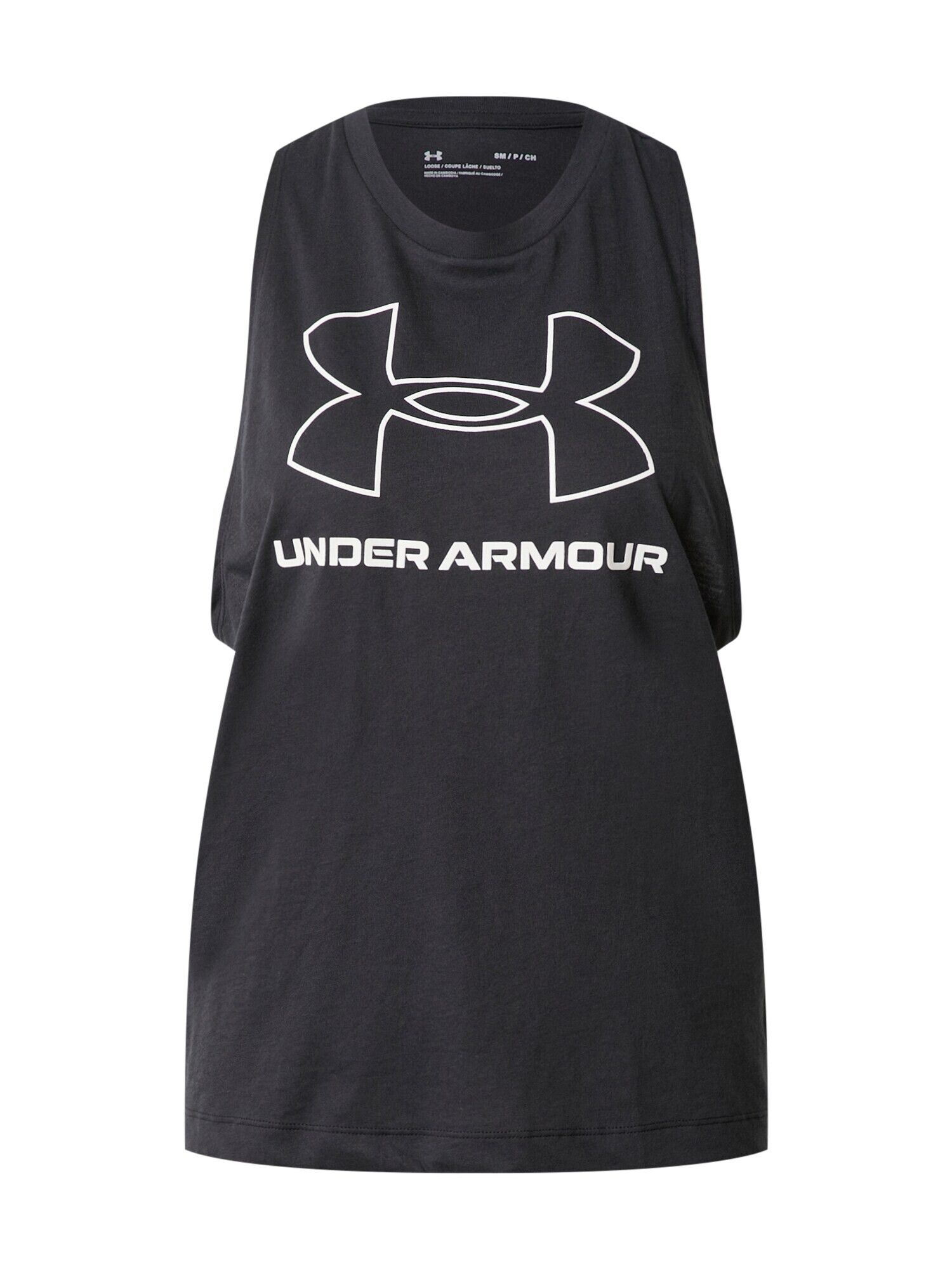 UNDER ARMOUR Sport top negru / alb - Pled.ro