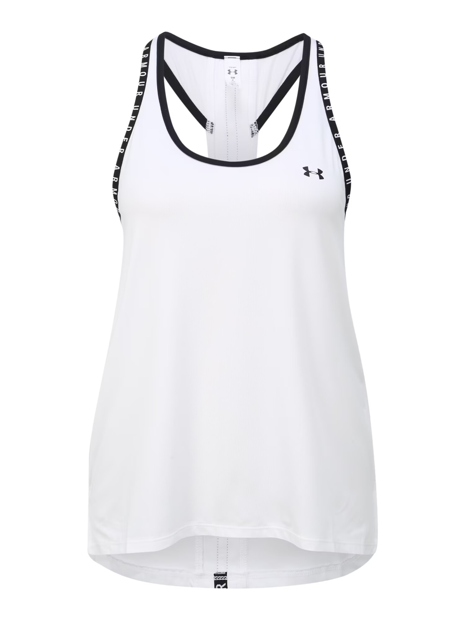 UNDER ARMOUR Sport top 'Knockout' negru / alb - Pled.ro