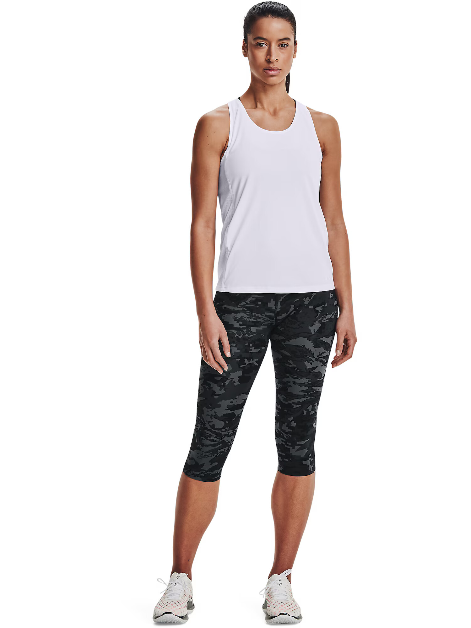 UNDER ARMOUR Sport top negru / alb - Pled.ro