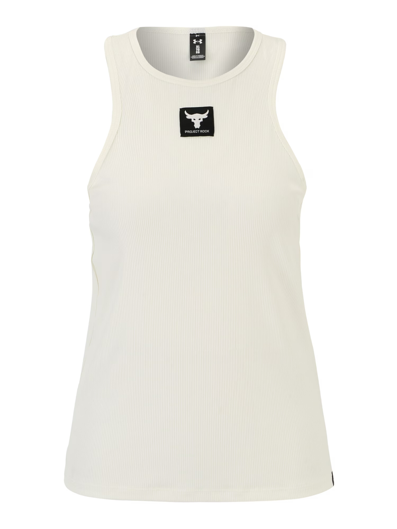 UNDER ARMOUR Sport top 'Pjt Rock' fildeş / negru - Pled.ro