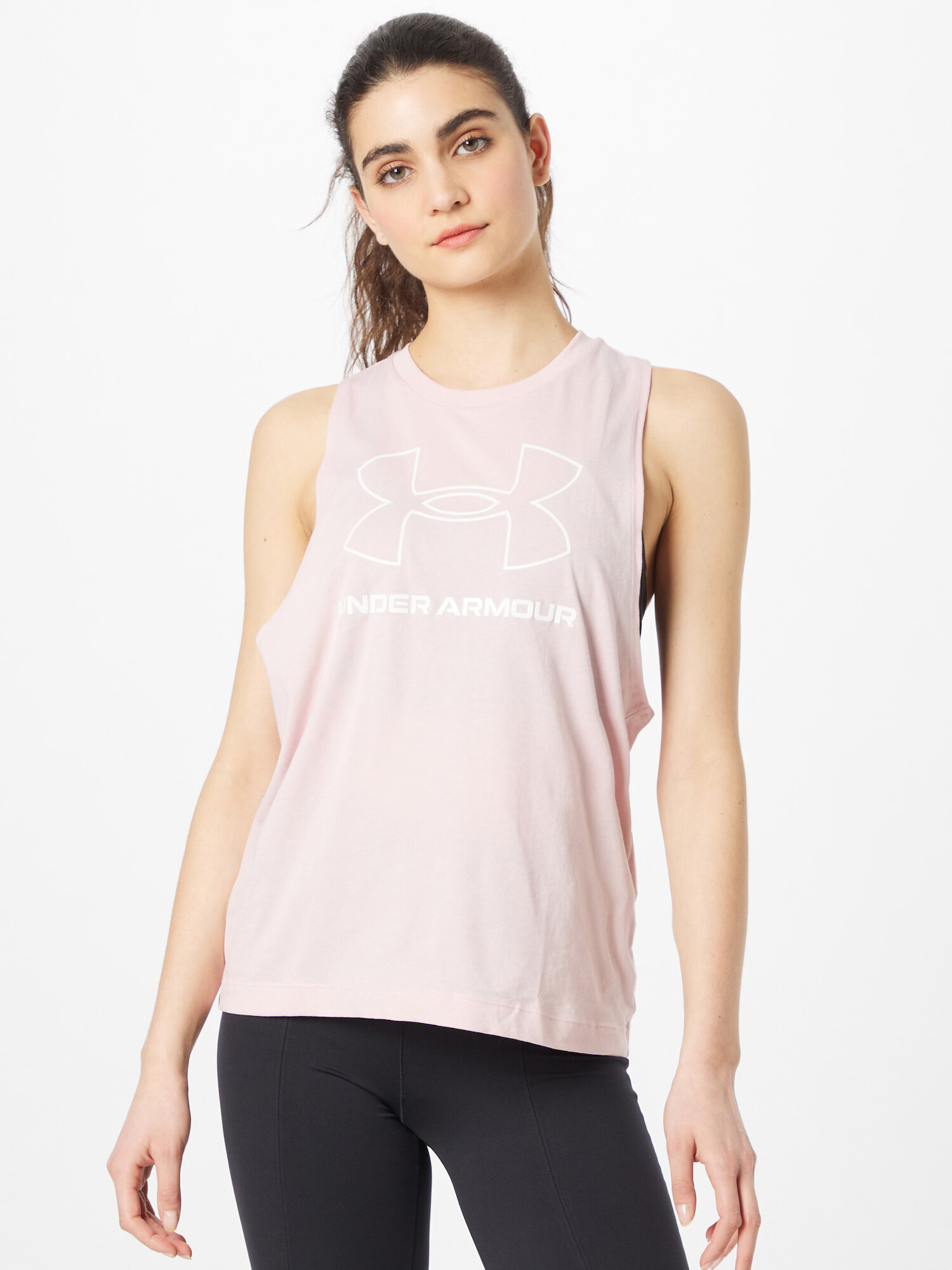 UNDER ARMOUR Sport top roz / alb - Pled.ro