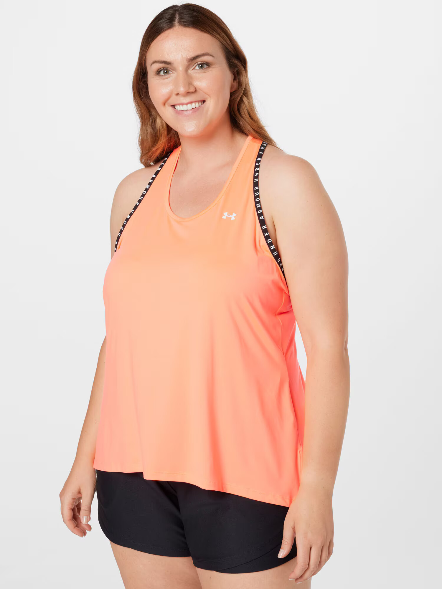 UNDER ARMOUR Sport top roz pitaya / negru / alb - Pled.ro