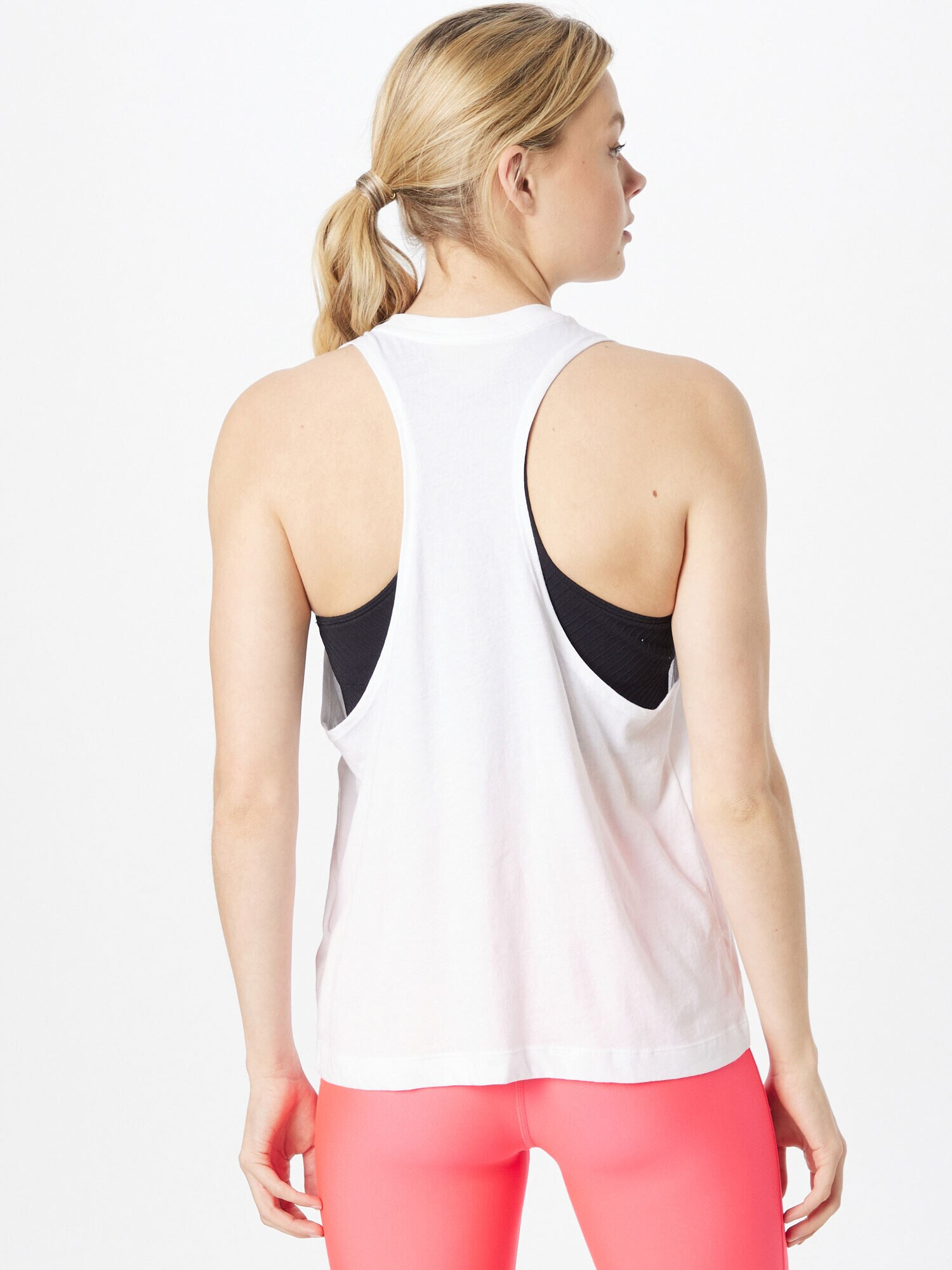 UNDER ARMOUR Sport top 'Sportstyle' negru / alb - Pled.ro