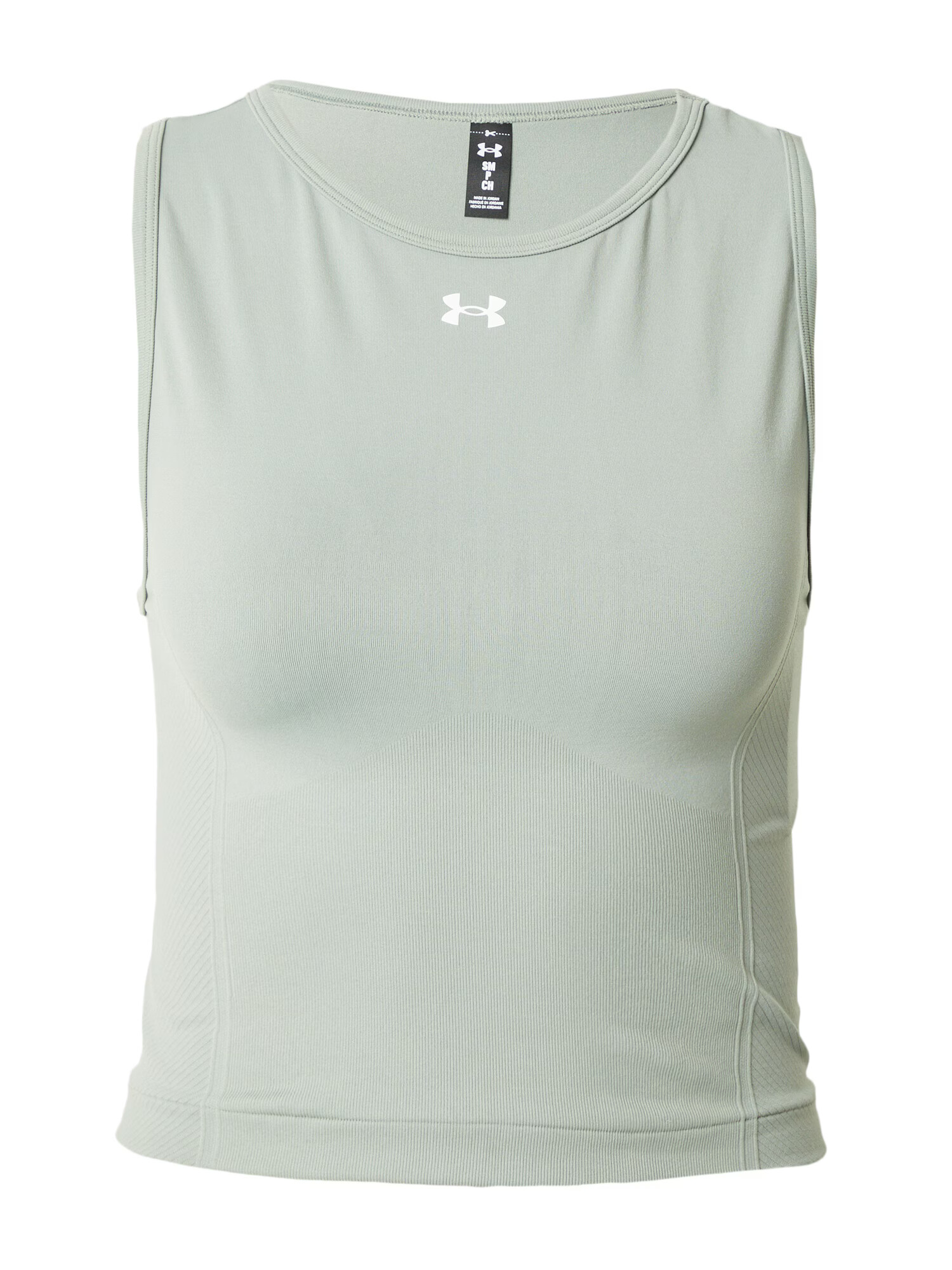 UNDER ARMOUR Sport top verde deschis / alb - Pled.ro