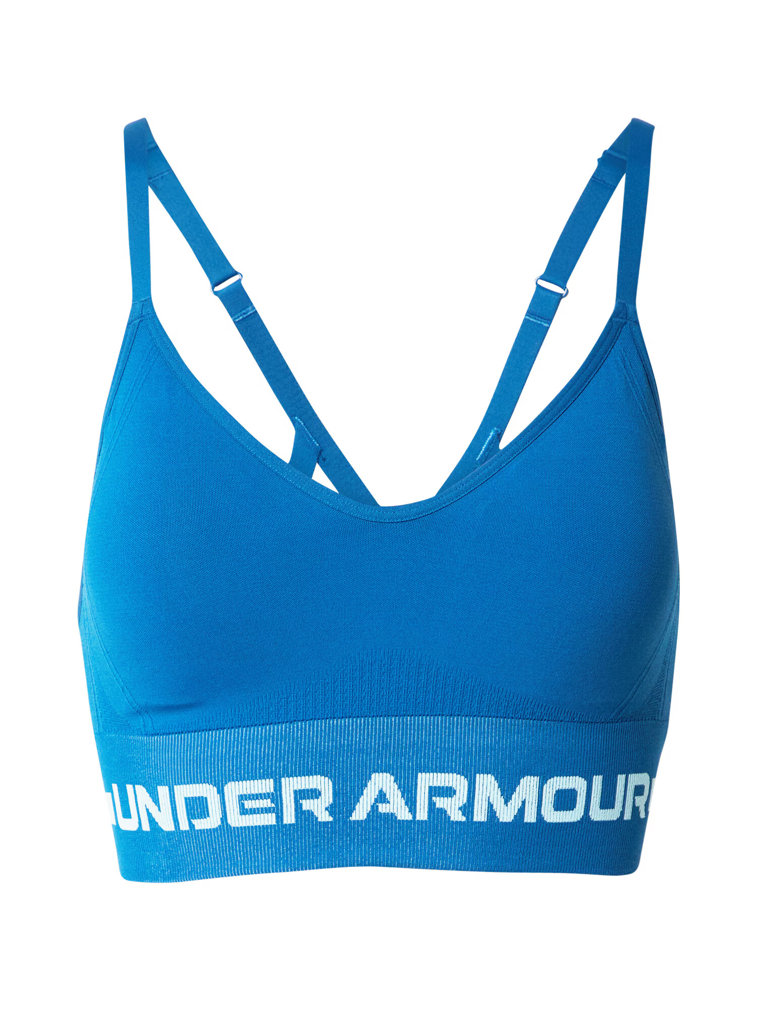 UNDER ARMOUR Sutien sport albastru / alb - Pled.ro