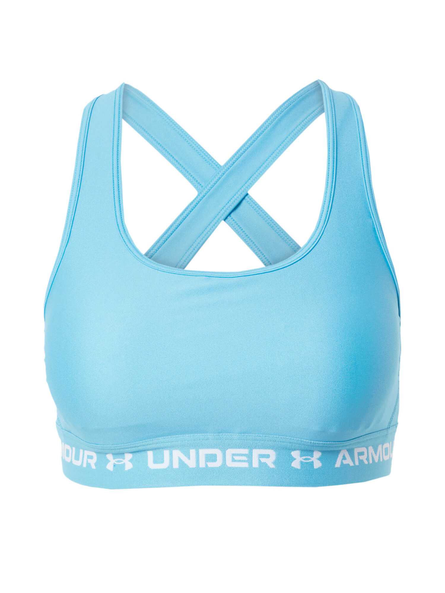 UNDER ARMOUR Sutien sport albastru deschis / alb - Pled.ro