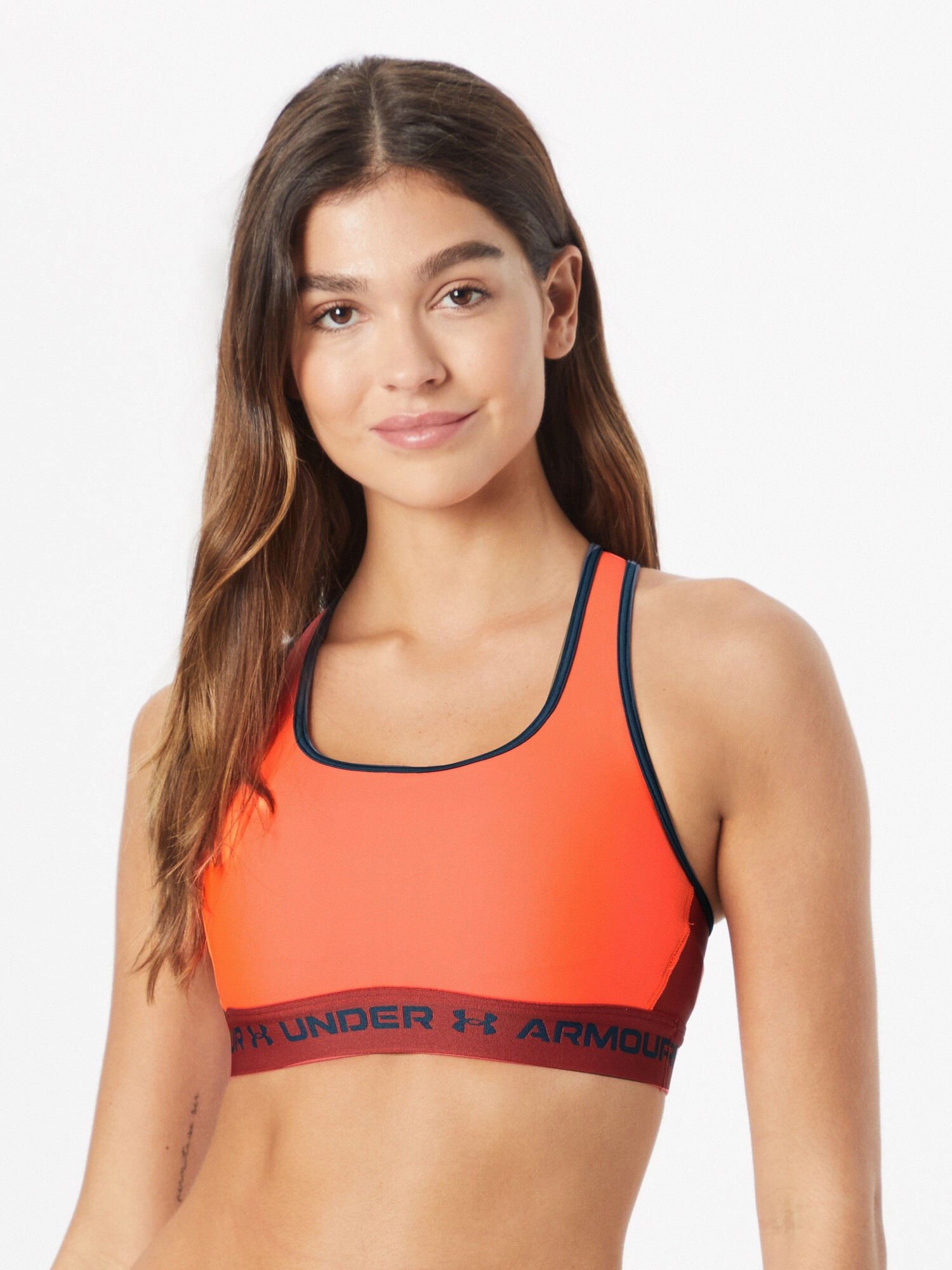 UNDER ARMOUR Sutien sport albastru noapte / portocaliu / roşu închis - Pled.ro