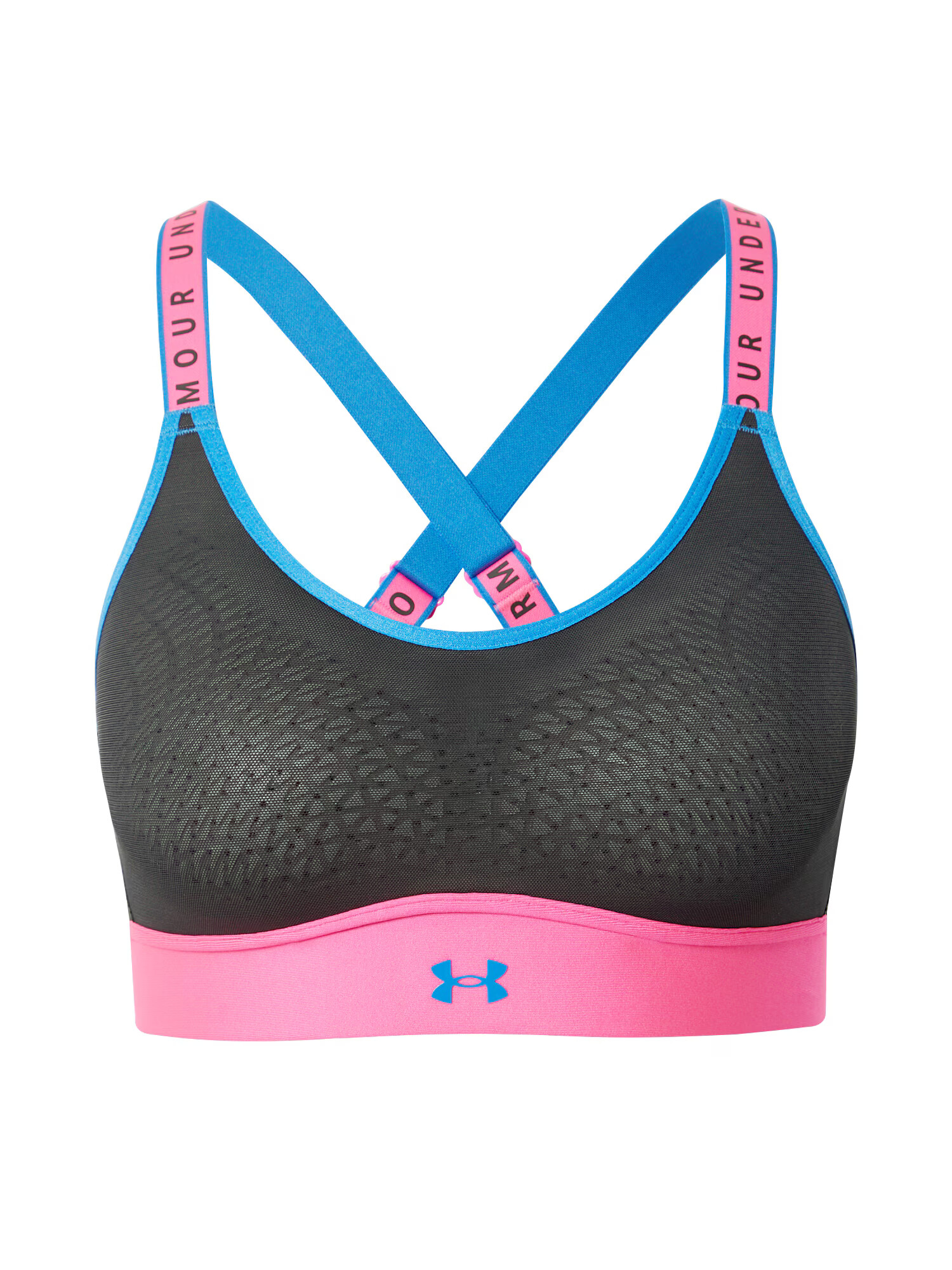 UNDER ARMOUR Sutien sport albastru / roz / negru - Pled.ro