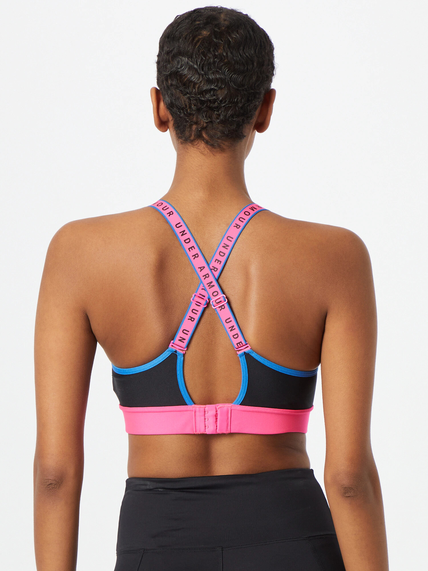 UNDER ARMOUR Sutien sport albastru / roz / negru - Pled.ro