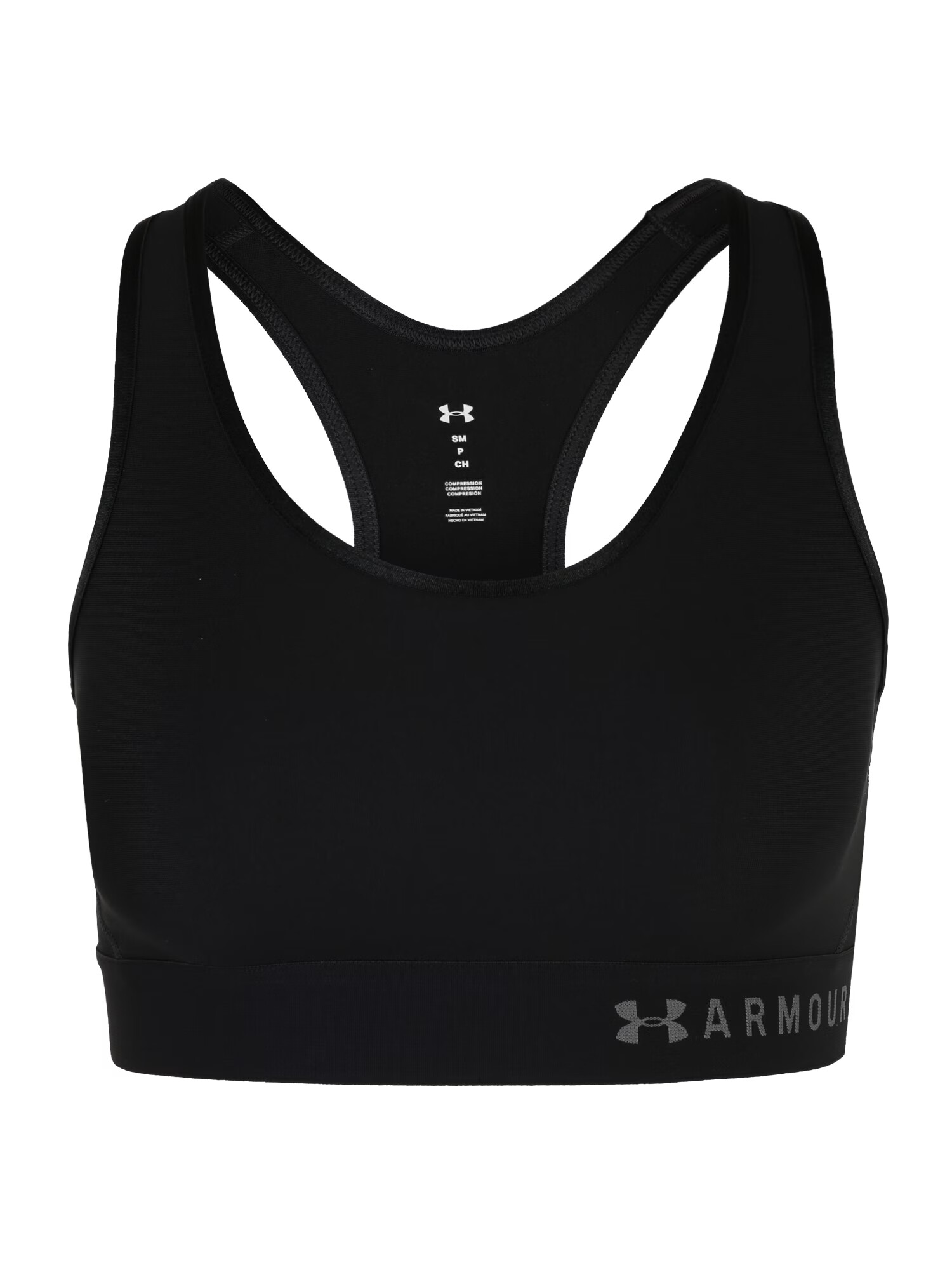 UNDER ARMOUR Sutien sport 'Armour' gri / negru - Pled.ro