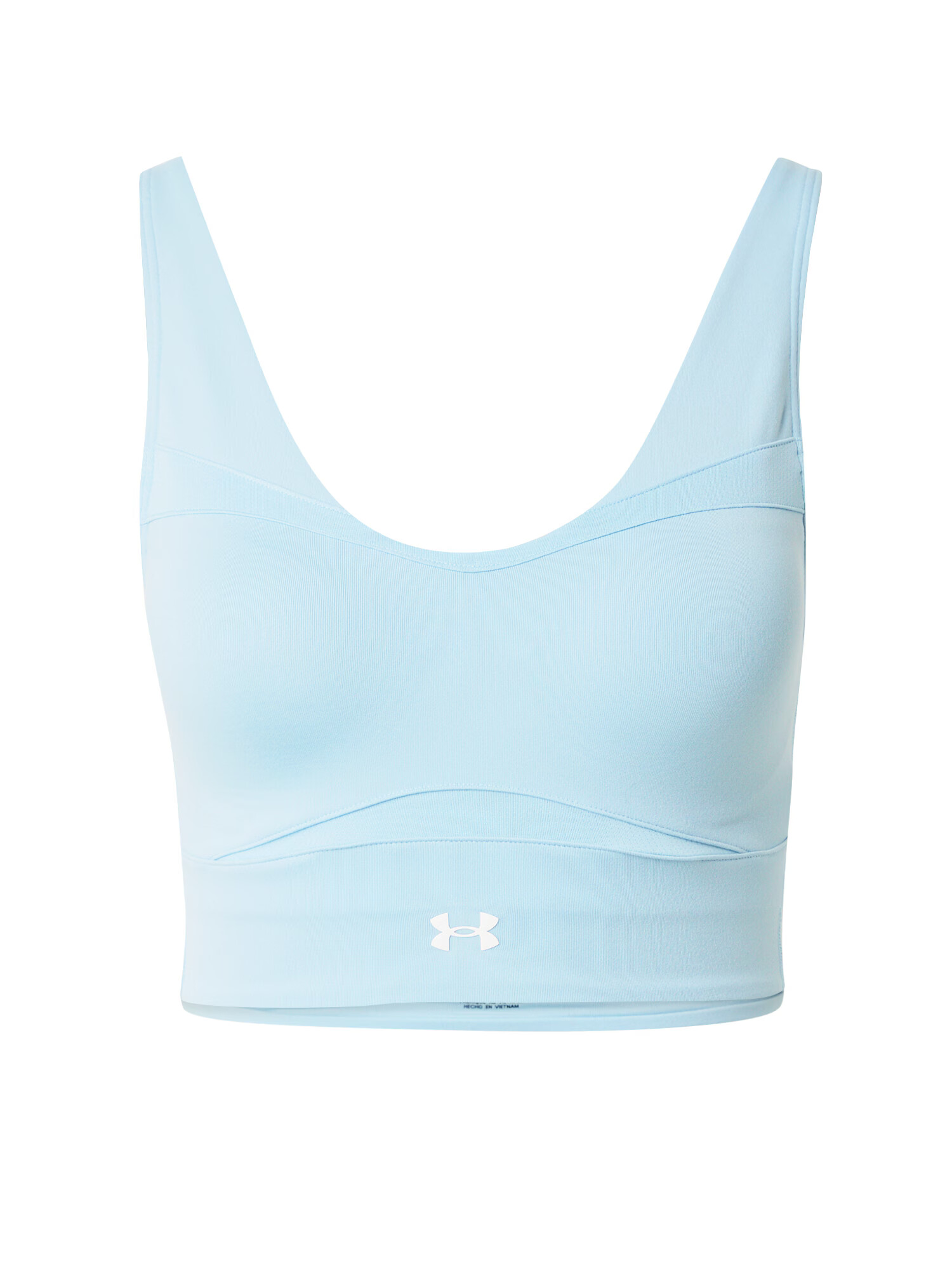 UNDER ARMOUR Sutien sport azuriu / alb - Pled.ro