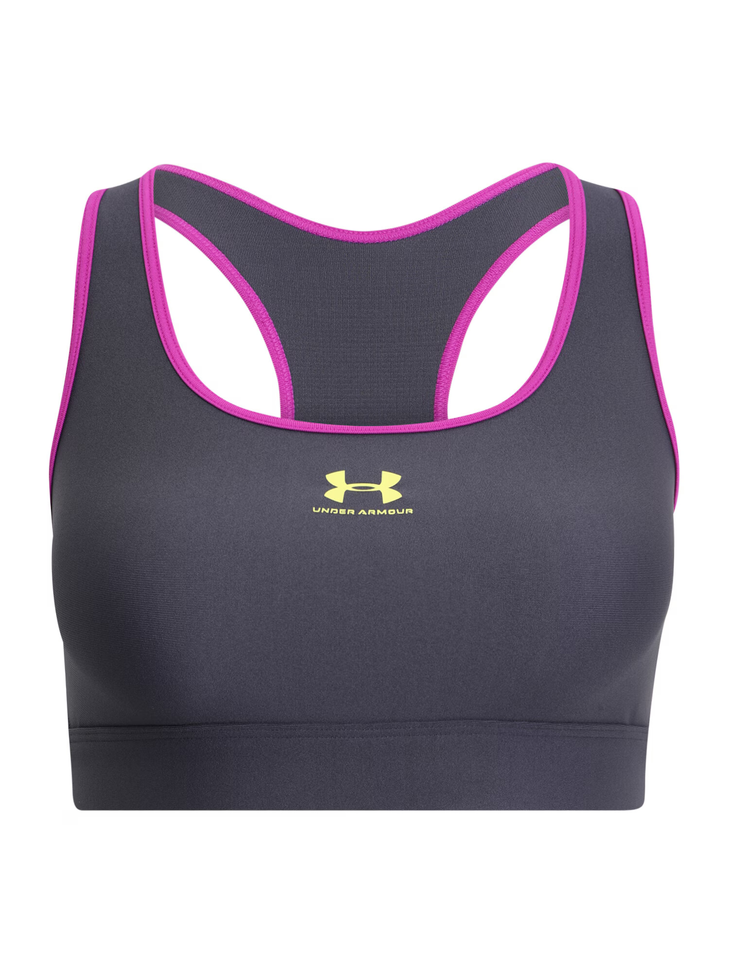 UNDER ARMOUR Sutien sport 'Authentics' galben / gri închis / roz - Pled.ro