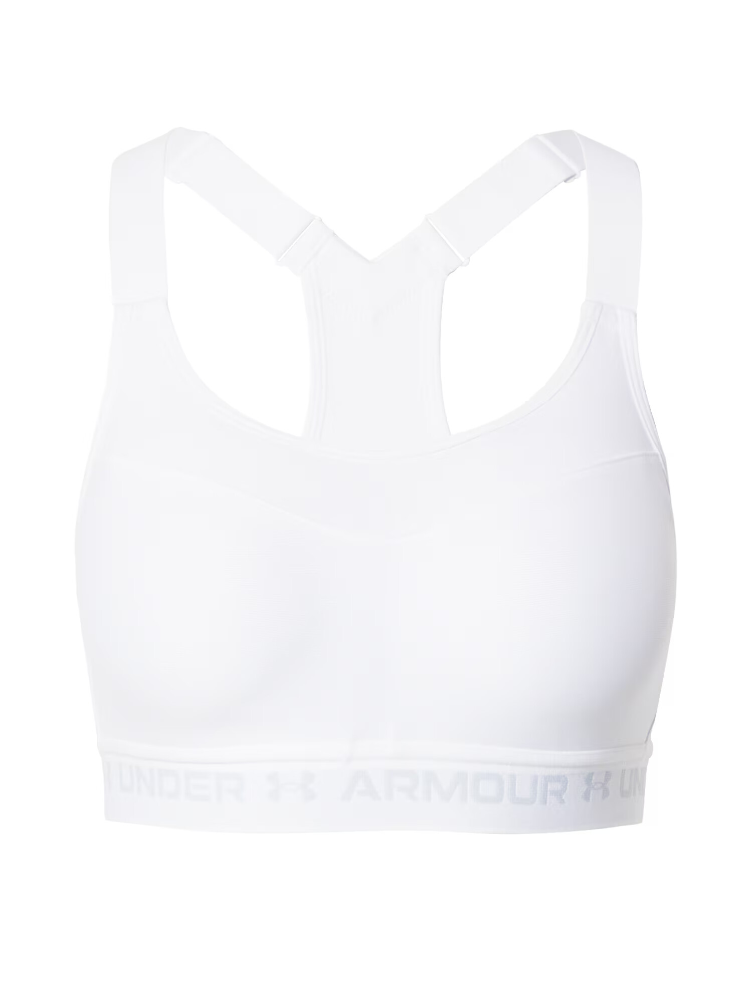 UNDER ARMOUR Sutien sport gri / alb - Pled.ro