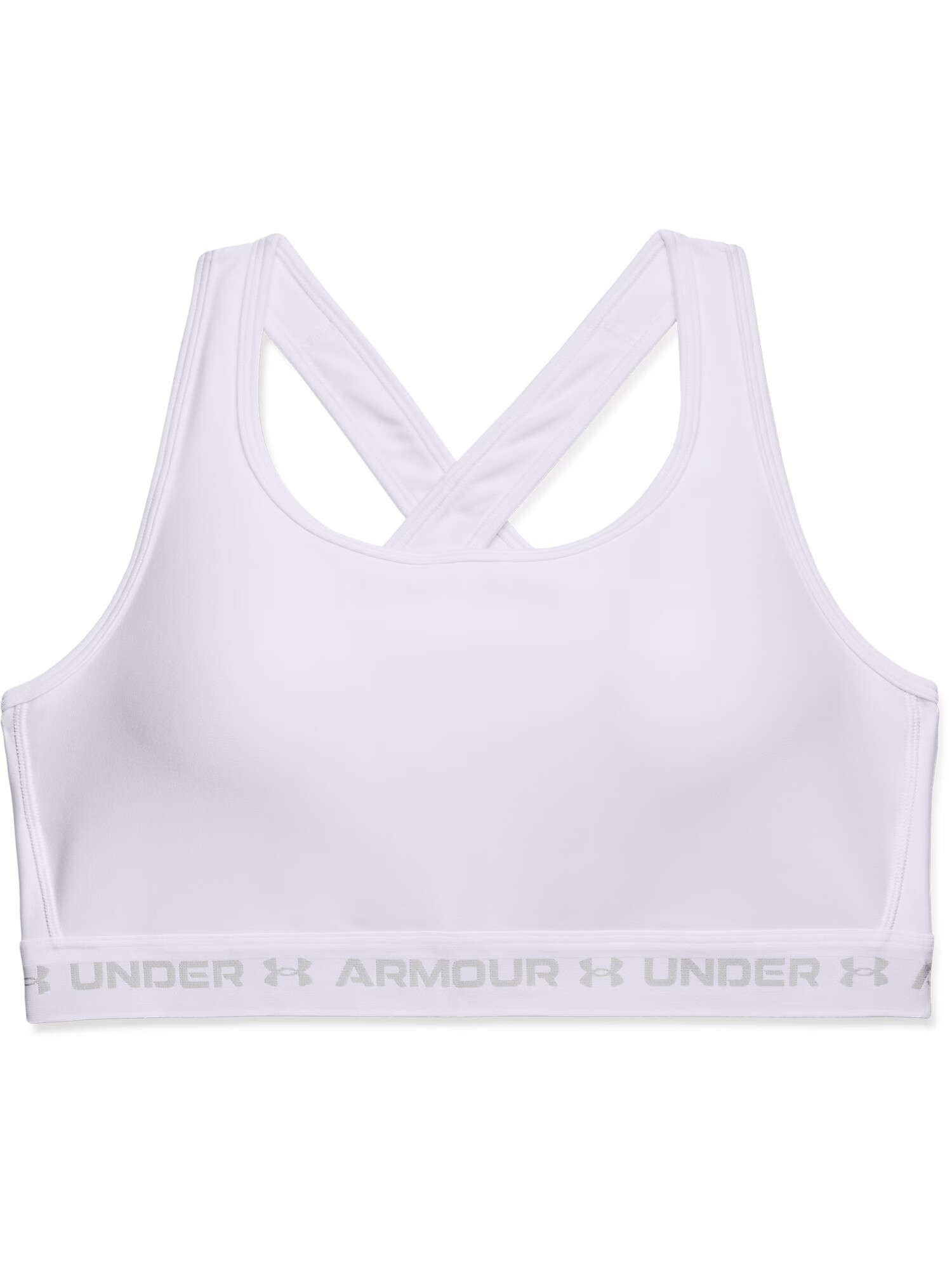 UNDER ARMOUR Sutien sport gri / alb - Pled.ro