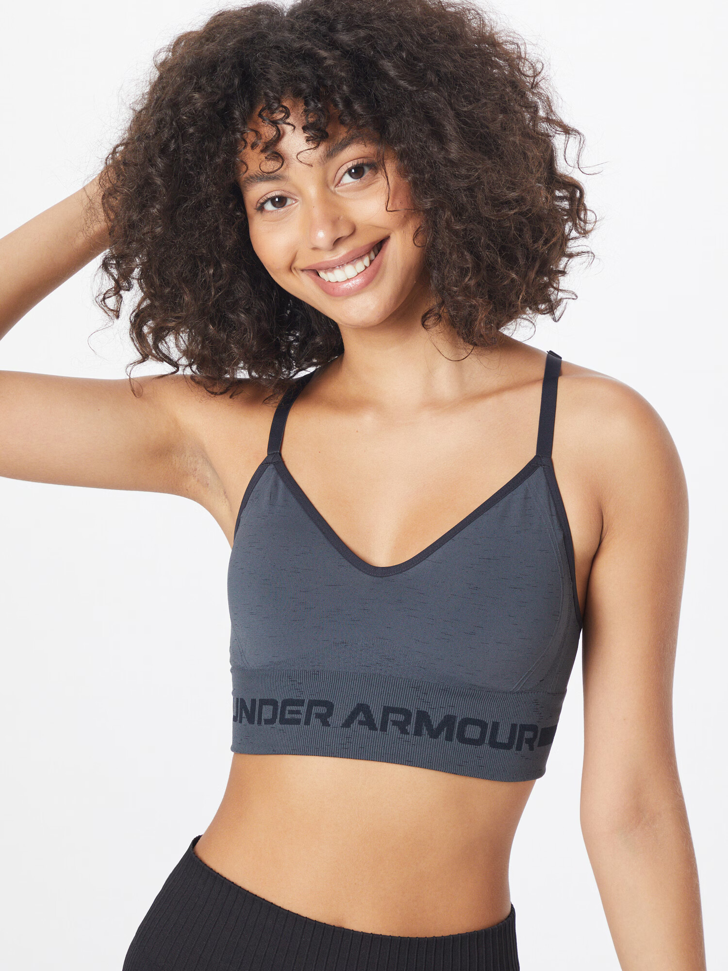 UNDER ARMOUR Sutien sport gri bazalt / gri închis - Pled.ro